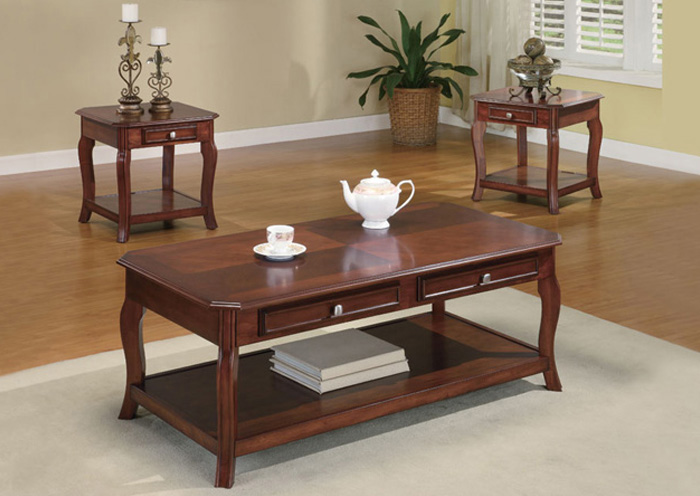 Warm 3pc Table Group,ABF Coaster Furniture