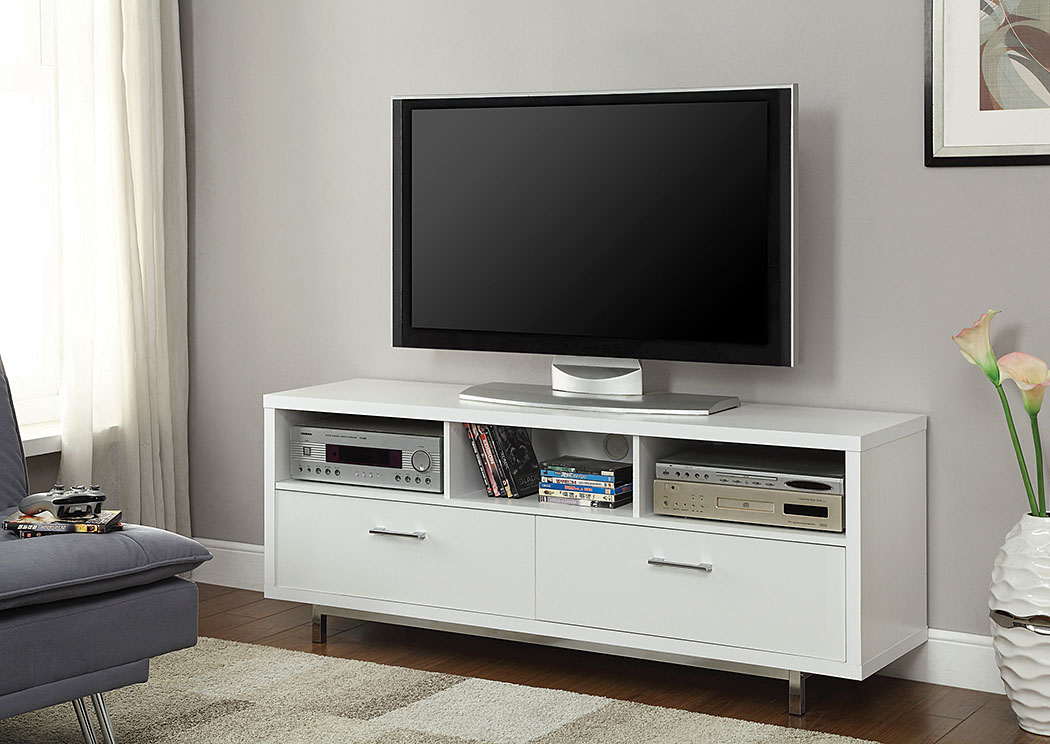 White TV Console,ABF Coaster Furniture