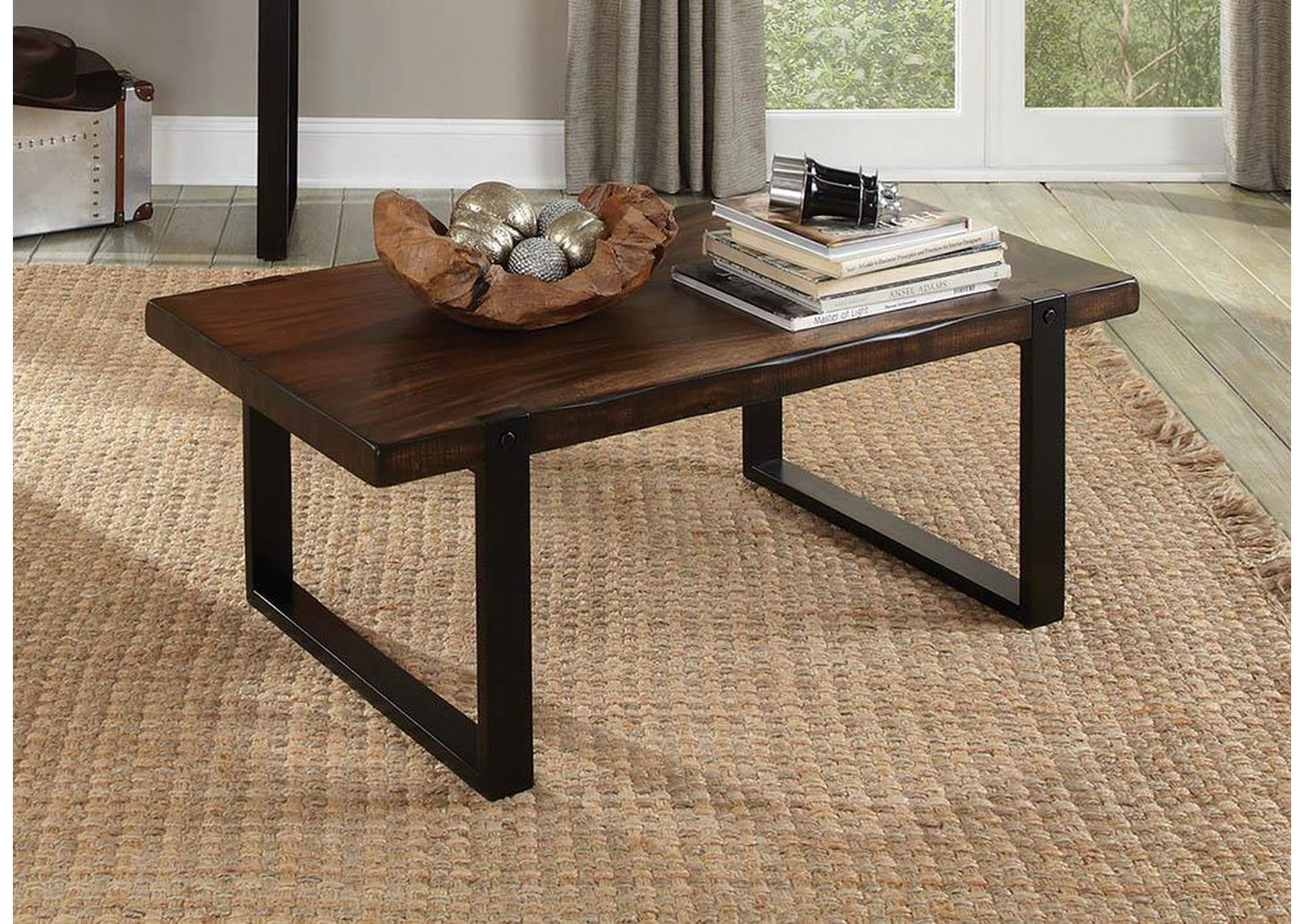 Brown/ Black Coffee Table,ABF Coaster Furniture