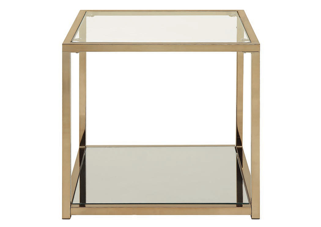 Chocolate Chrome End Table,ABF Coaster Furniture