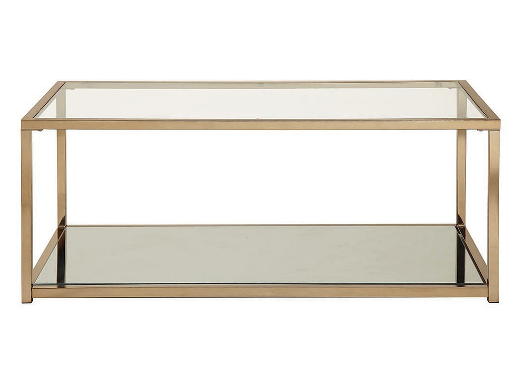 Chocolate Chrome Coffee Table,ABF Coaster Furniture