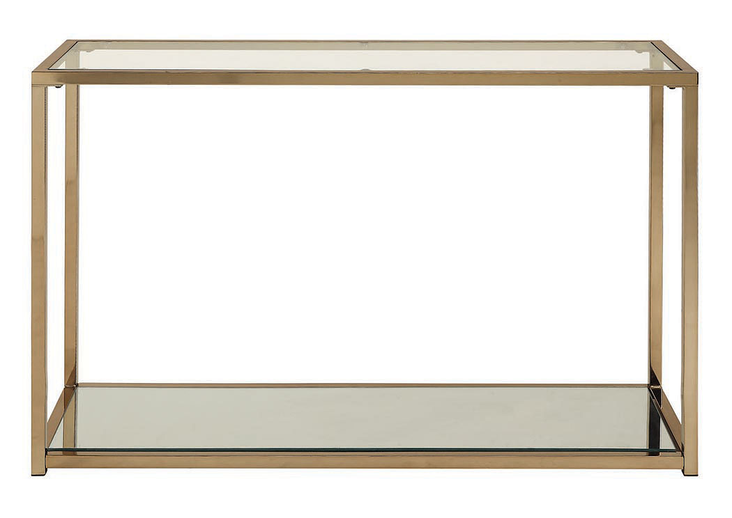 Chocolate Chrome Sofa Table,ABF Coaster Furniture