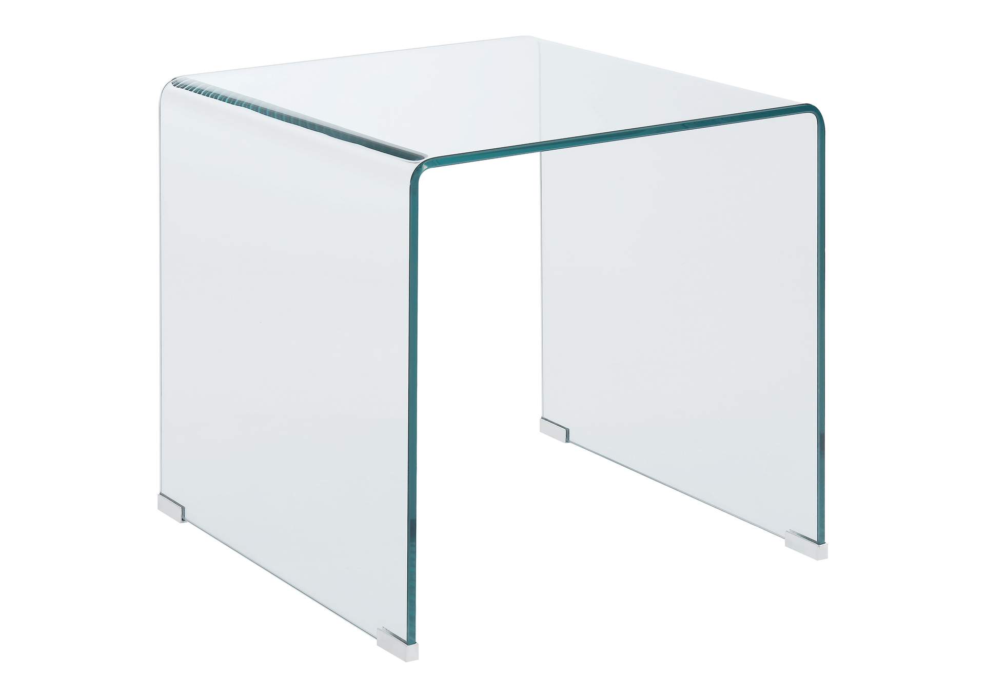 Ripley Square End Table Clear,Coaster Furniture