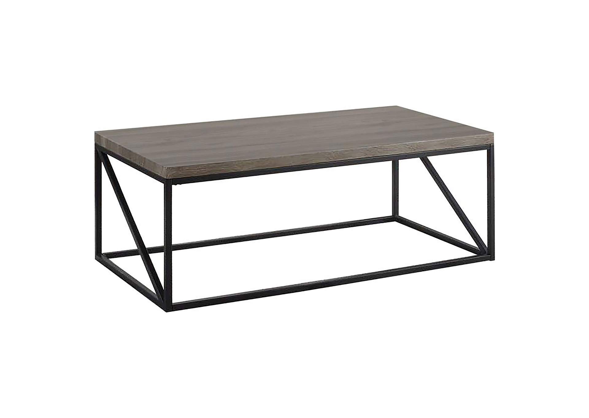 Birdie Rectangular Coffee Table Sonoma Grey,Coaster Furniture