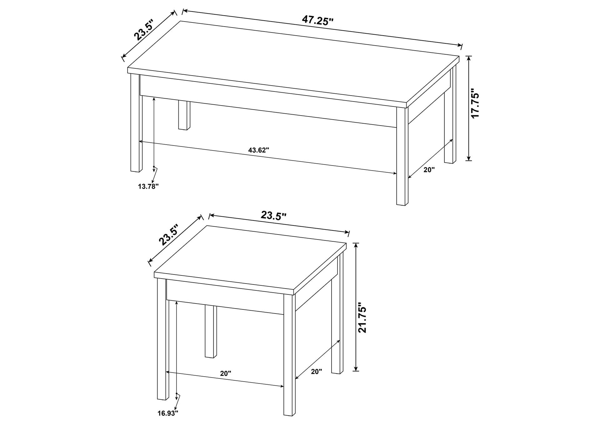 3PC OCCASIONAL SET,Coaster Furniture