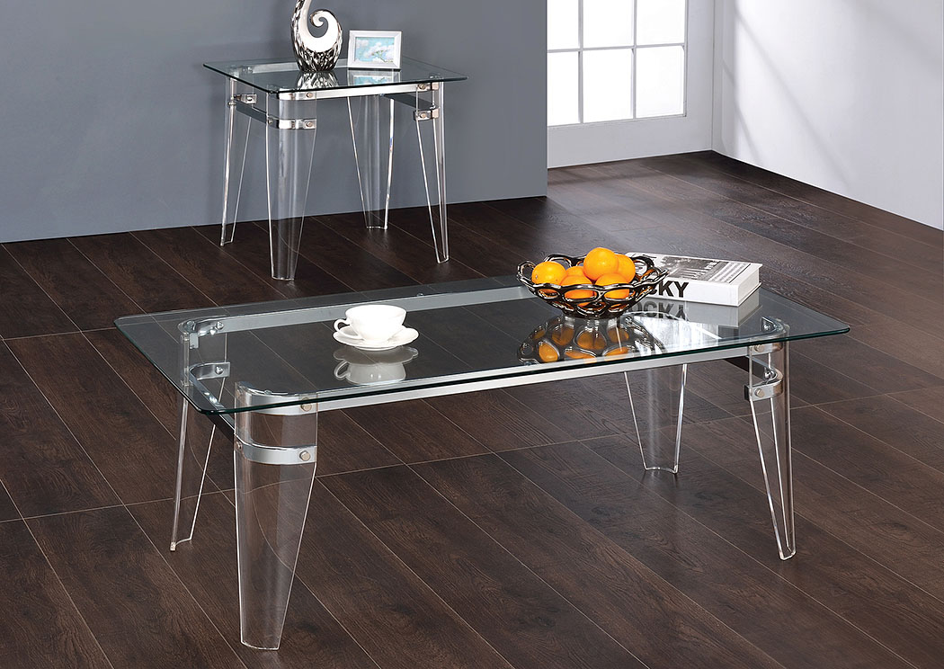 Clear Coffee Table Set,ABF Coaster Furniture