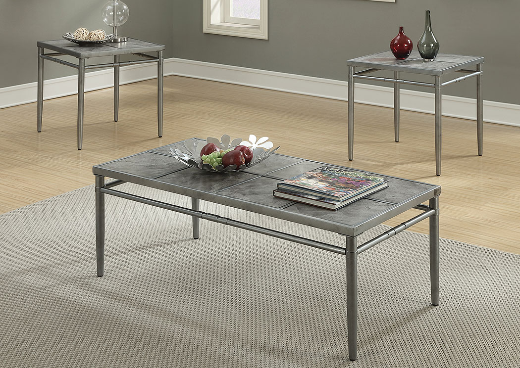 Silver Myron 3/Pc Occasional Set,ABF Coaster Furniture