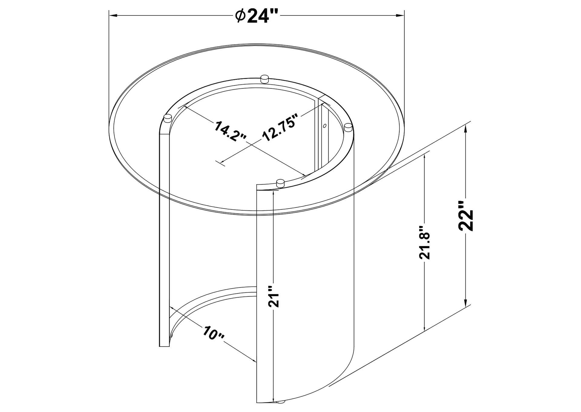 END TABLE,Coaster Furniture