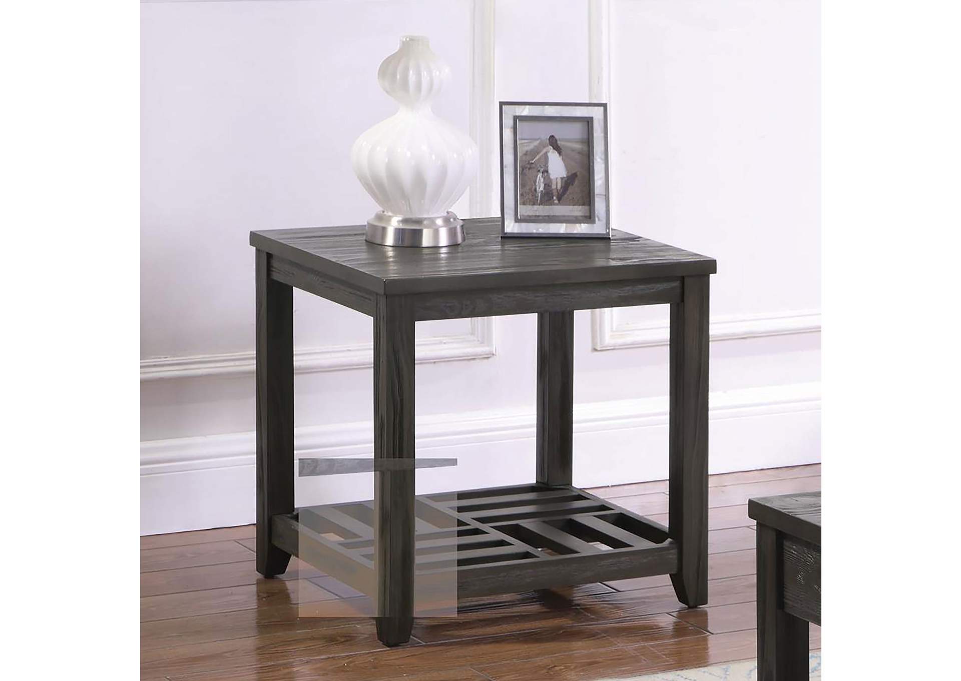 Cliffview 1-shelf Rectangular End Table Grey,Coaster Furniture