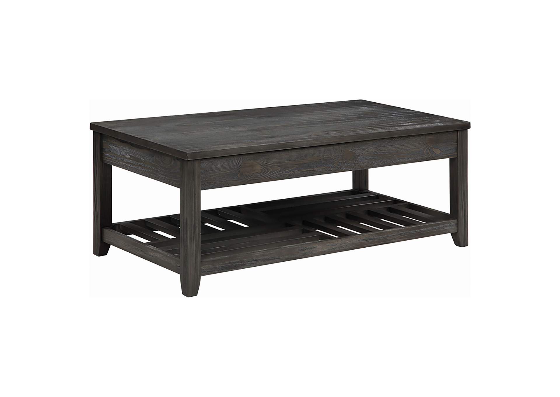 Cliffview Lift Top Coffee Table with Storage Cavities Grey,Coaster Furniture