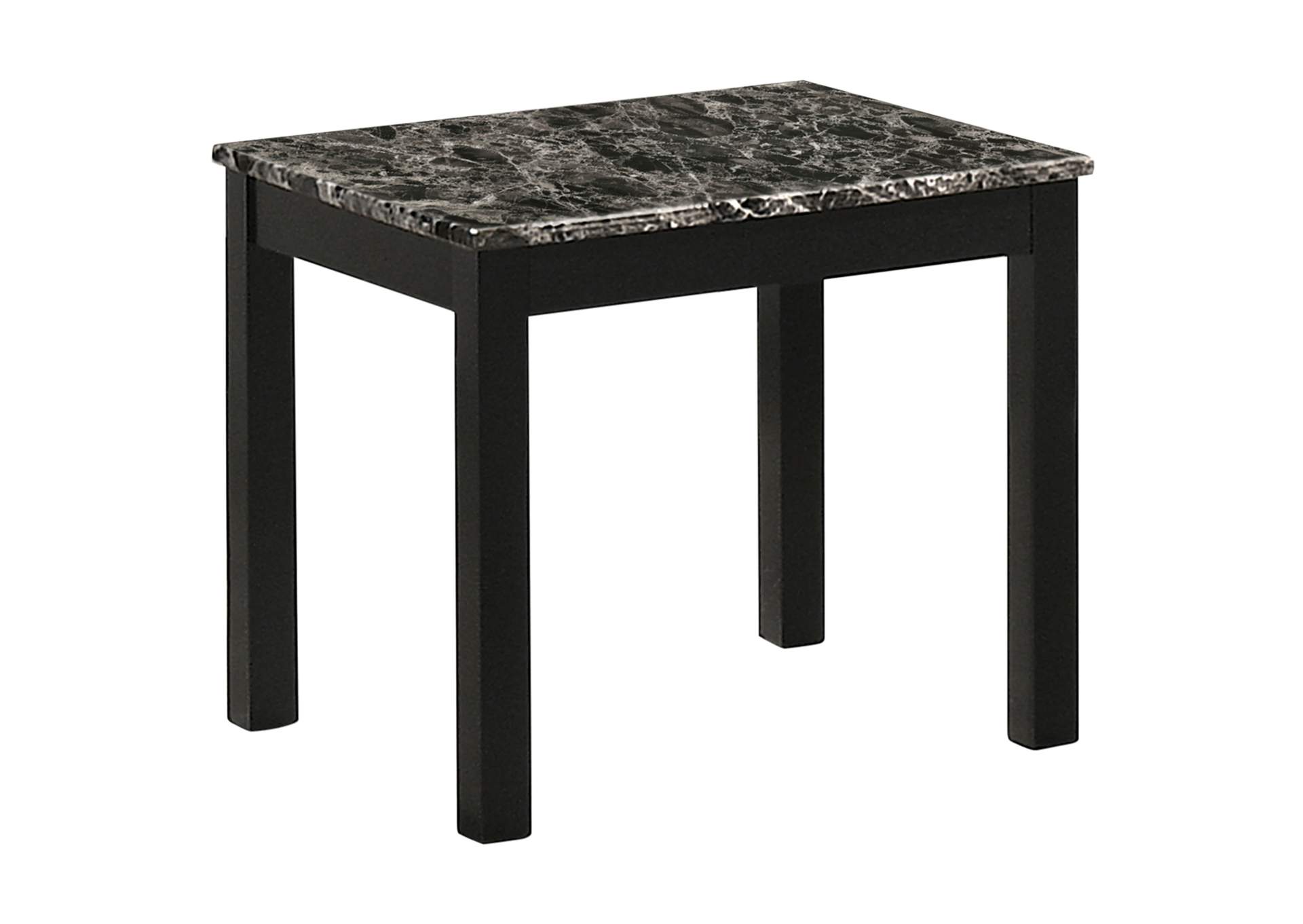 Darius Faux Marble Rectangle 3-piece Occasional Table Set Black,Coaster Furniture