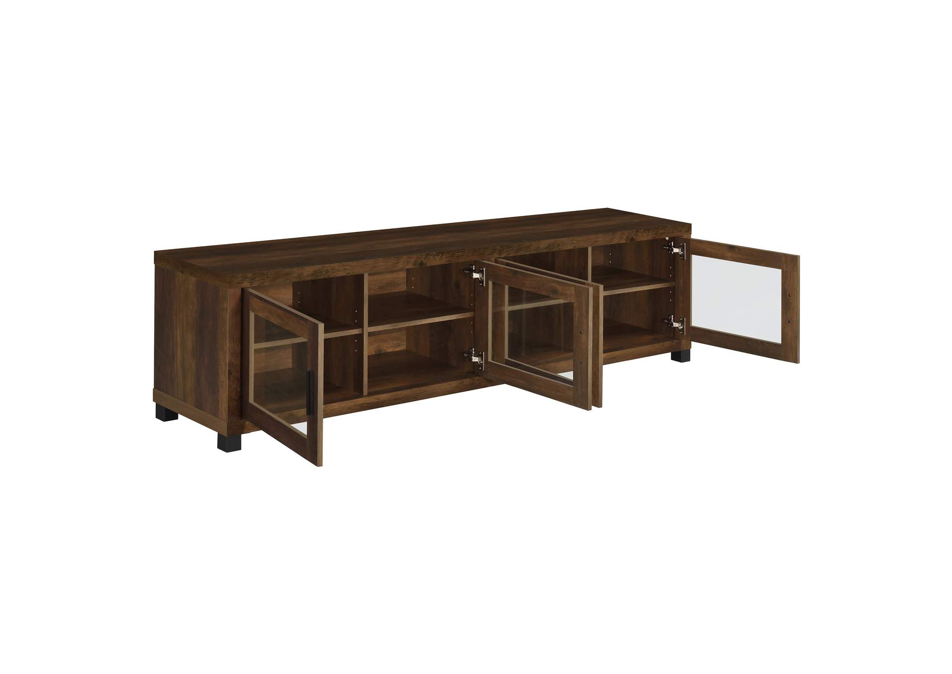 Sachin 3-piece Entertainment Center With 79" TV Stand Dark Pine,Coaster Furniture