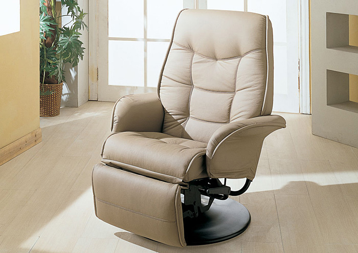 Beige Swivel Chair Recliner,ABF Coaster Furniture