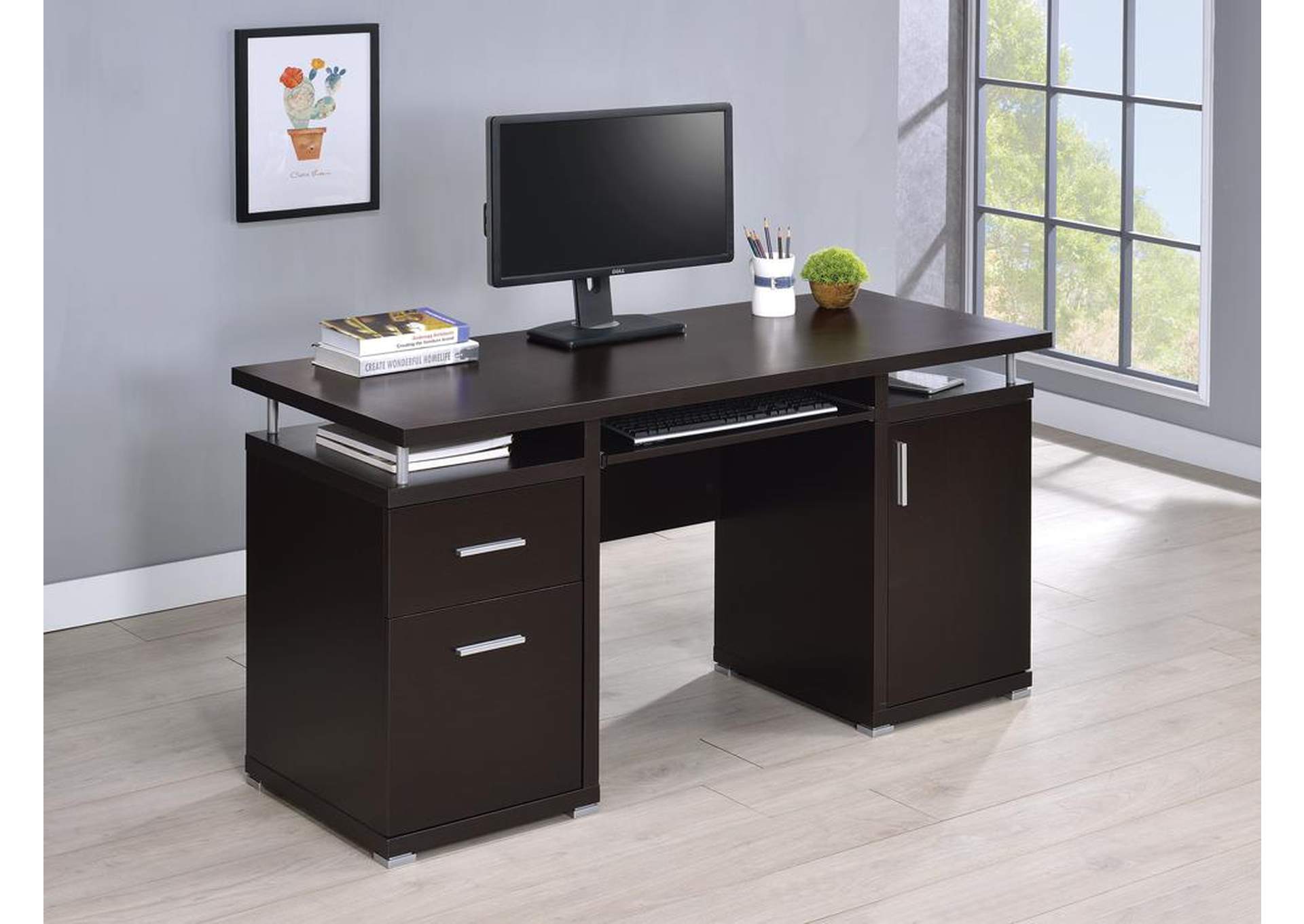 Cappuccino Computer Desk,ABF Coaster Furniture