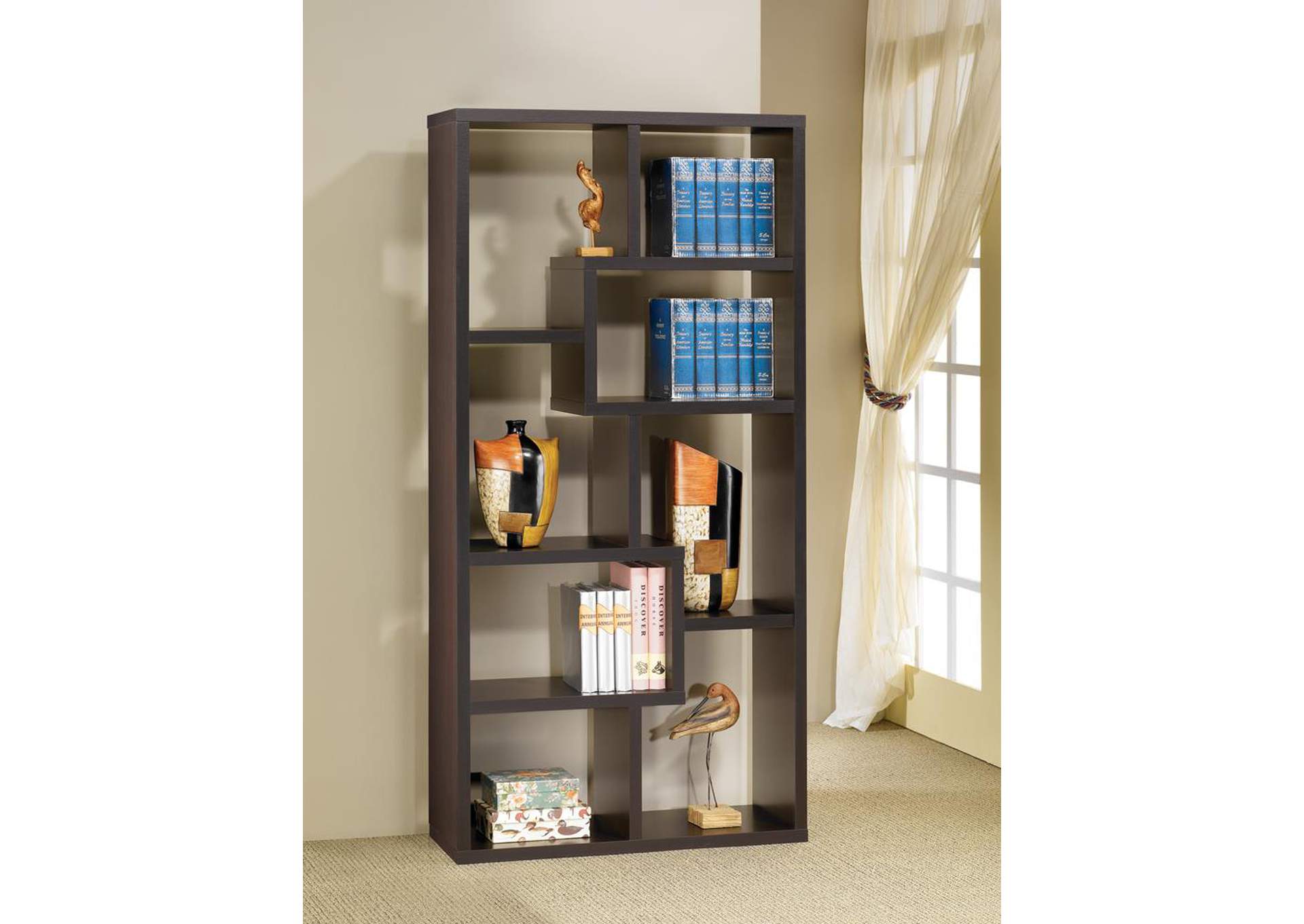 Cappuccino Bookcase,ABF Coaster Furniture