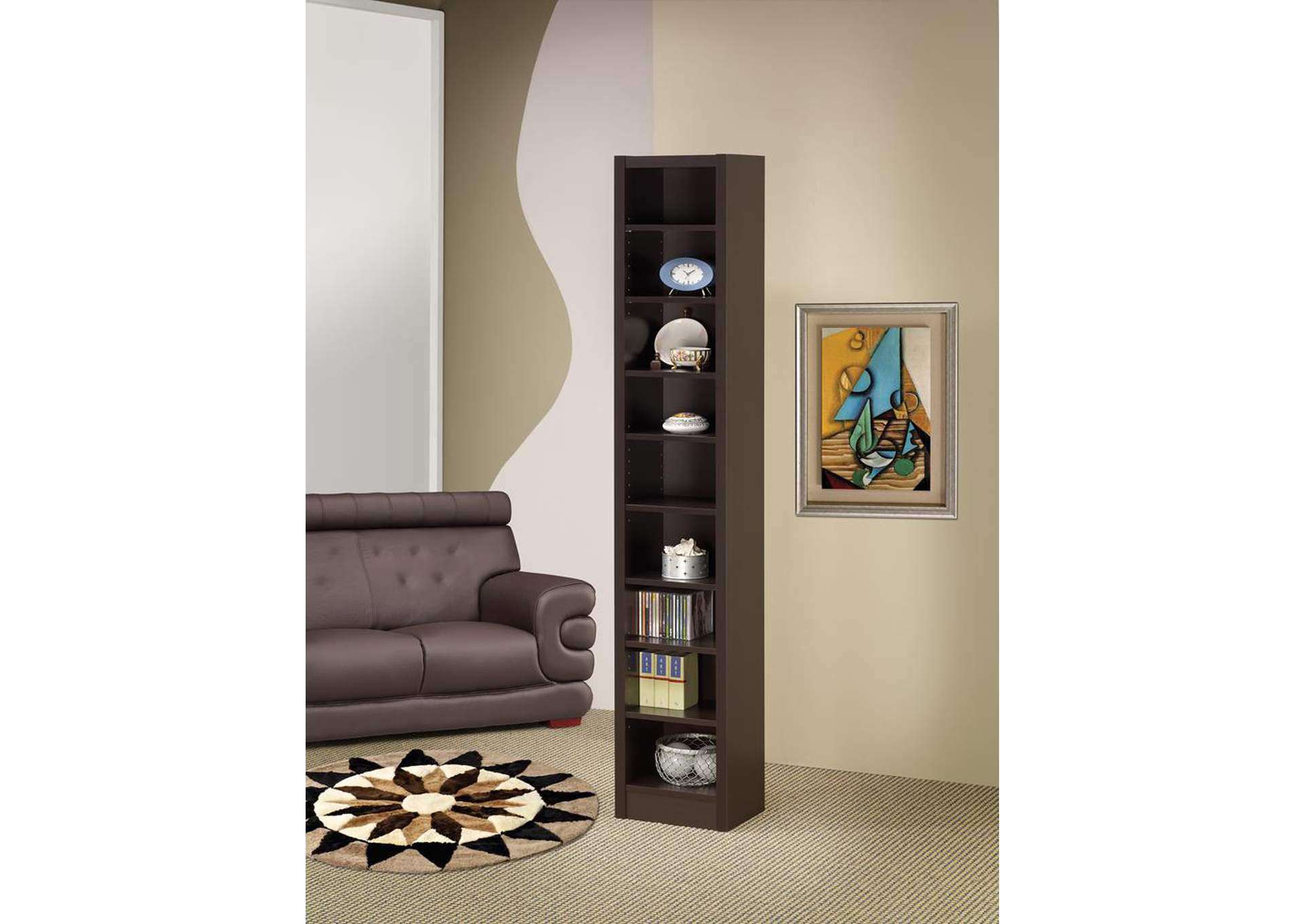 Cappuccino Bookcase,ABF Coaster Furniture