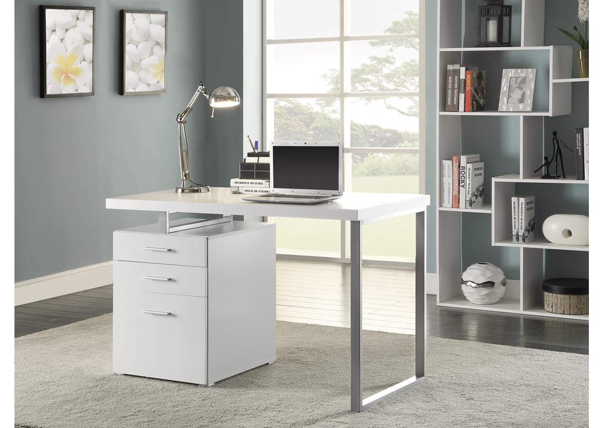 White Writing Desk,ABF Coaster Furniture