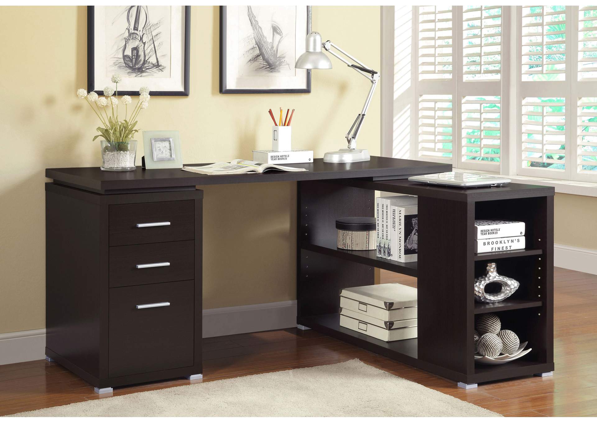 L-SHAPE OFFICE DESK,Coaster Furniture