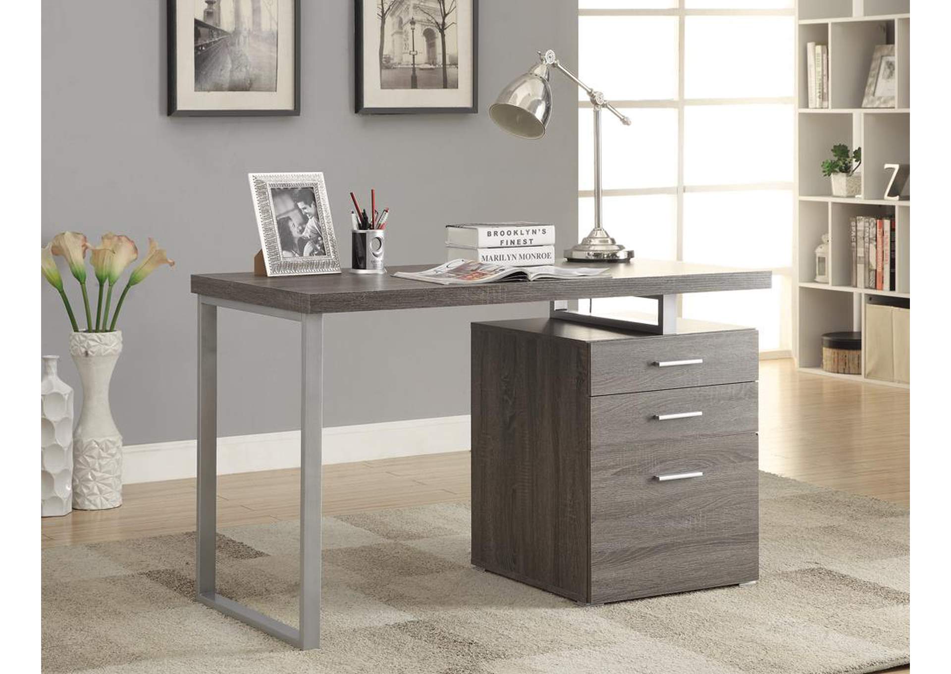 Weathered Grey Writing Desk,ABF Coaster Furniture