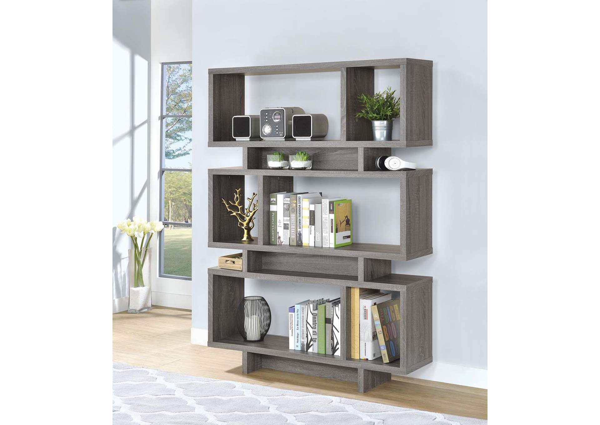 Dark Grey Bookcase,ABF Coaster Furniture