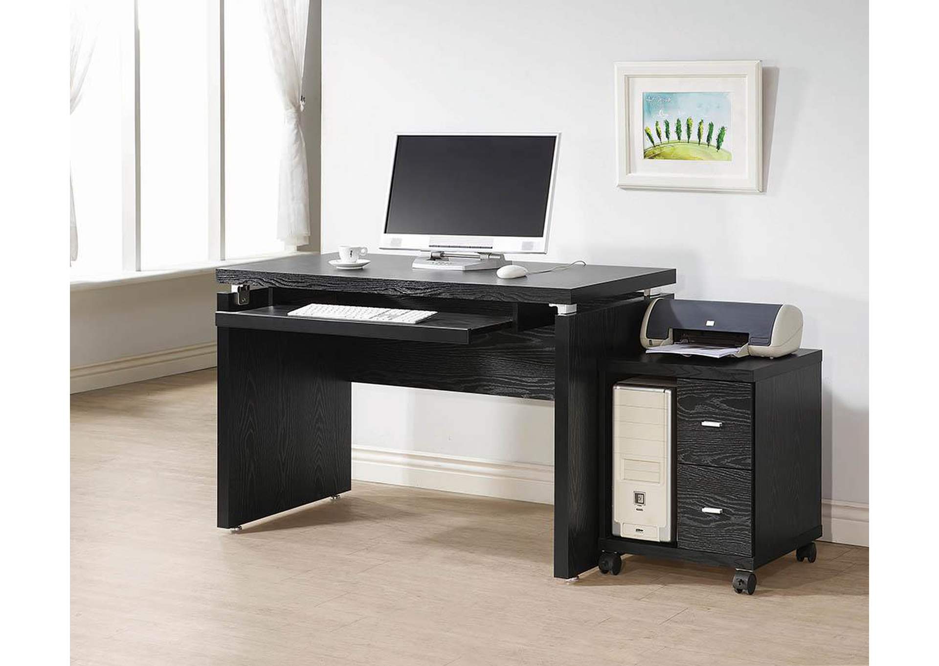 2 Drawer Computer Stand,ABF Coaster Furniture