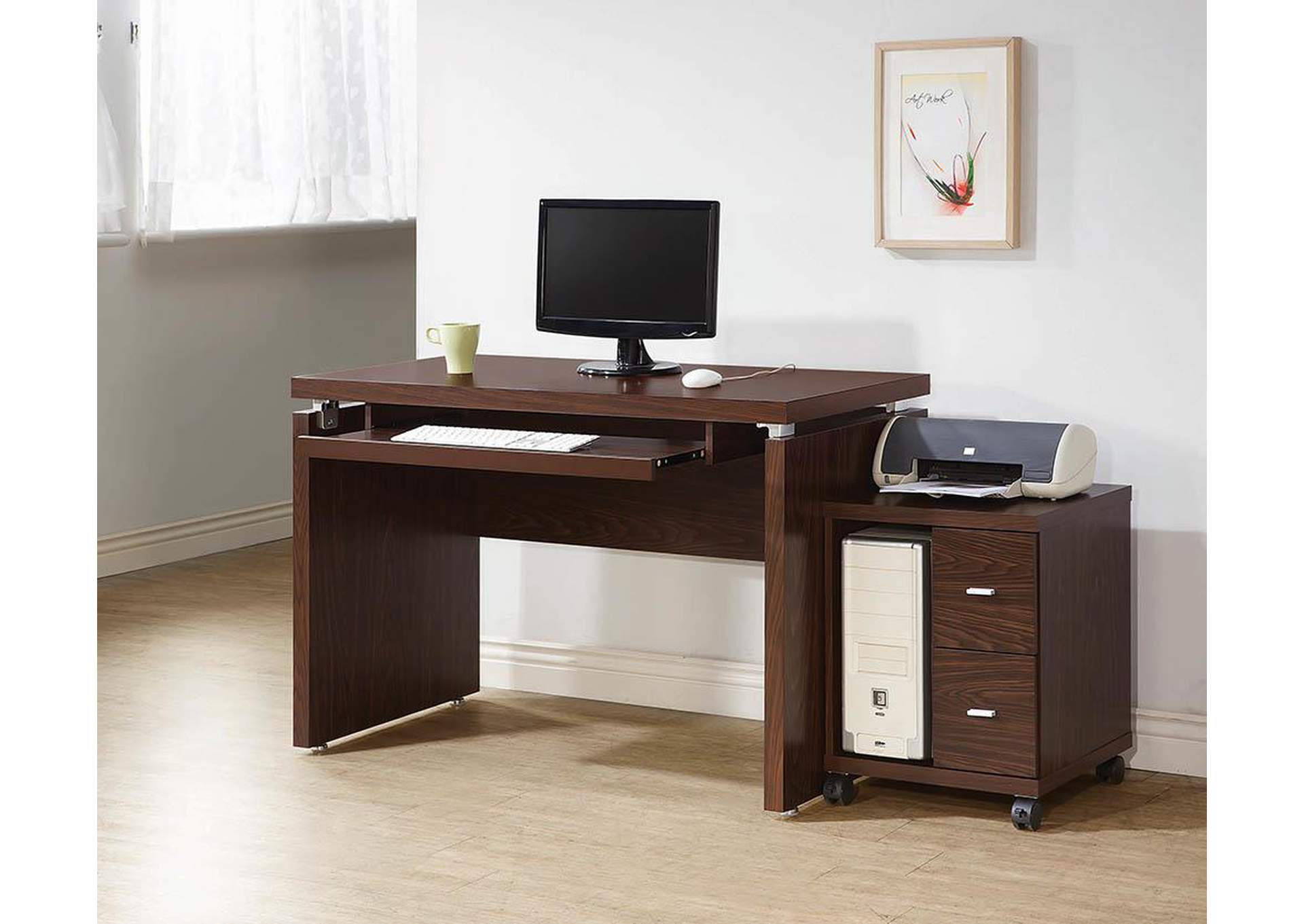 2 Drawer Computer Stand,ABF Coaster Furniture