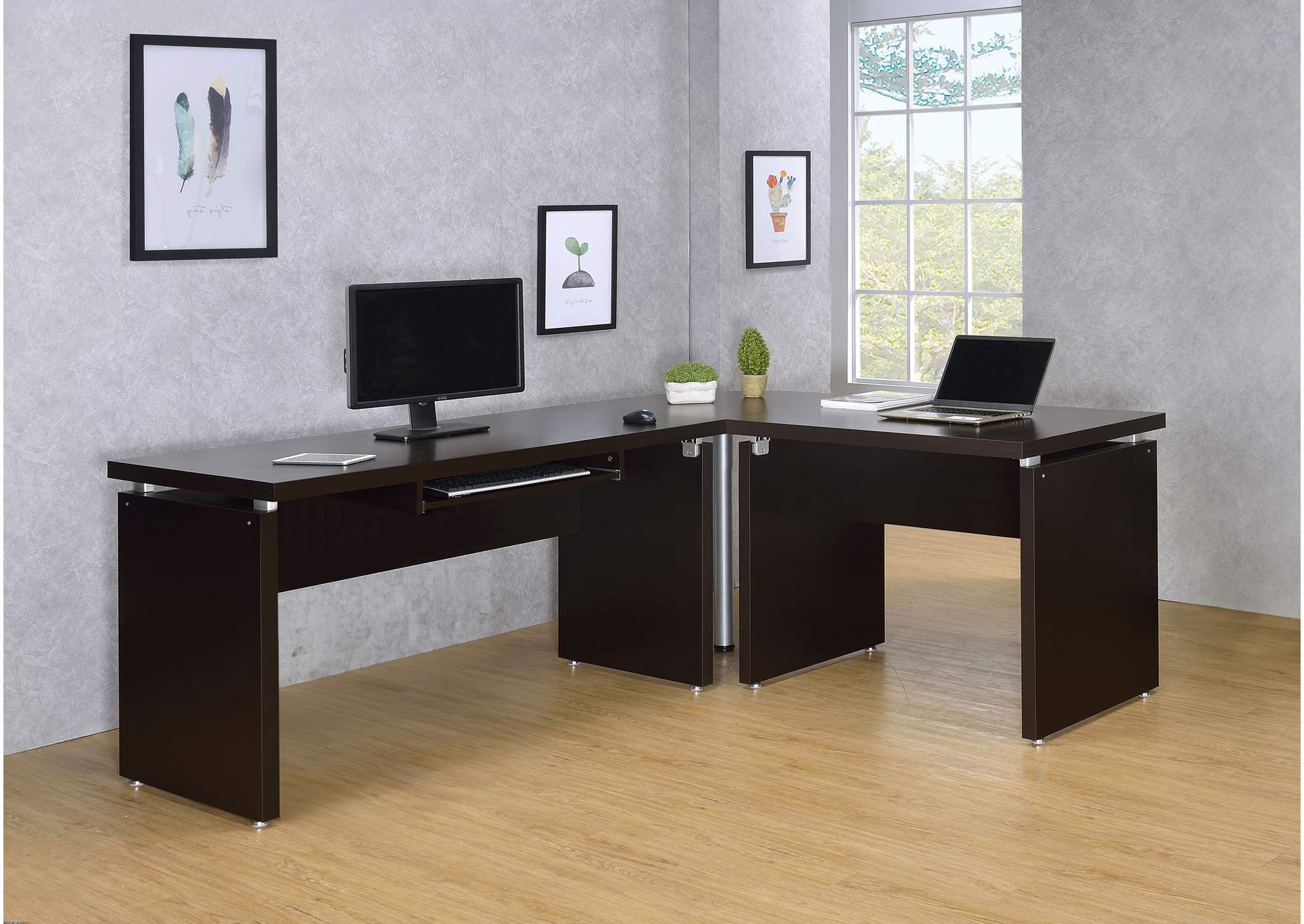 L-SHAPE DESK,Coaster Furniture