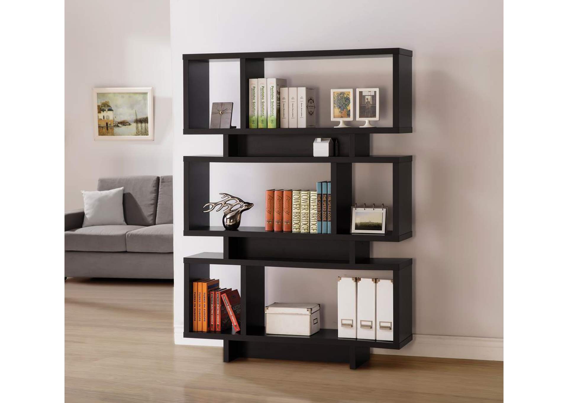 Cappuccino Bookcase,ABF Coaster Furniture