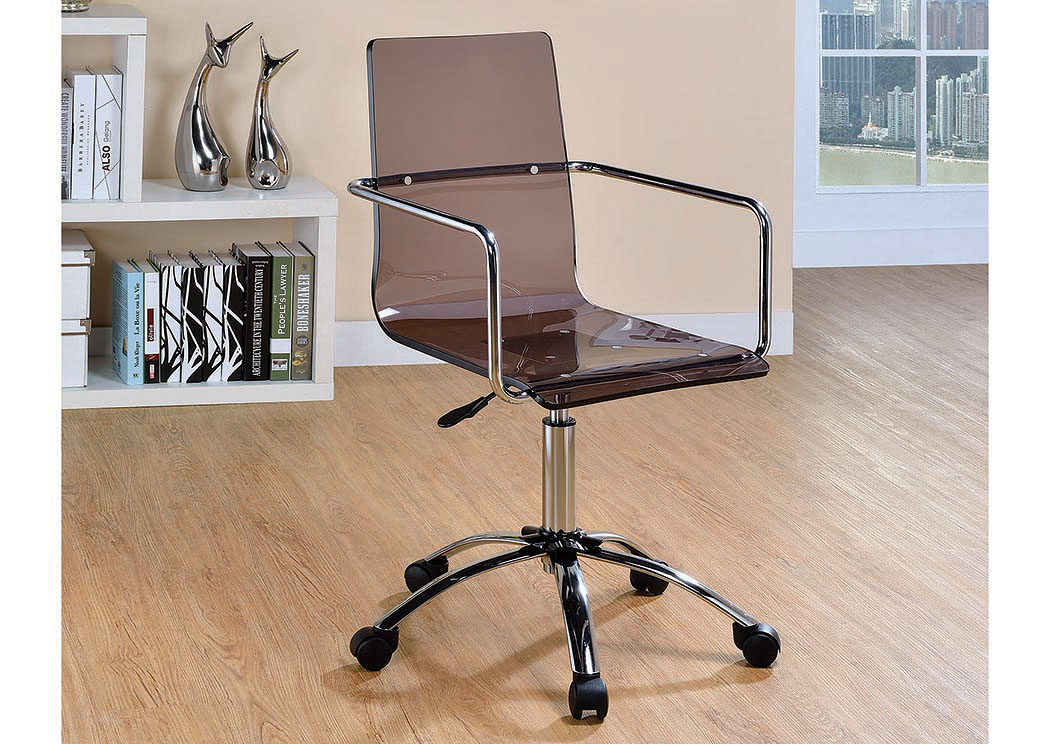 Smoke Acrylic Office Chair,ABF Coaster Furniture