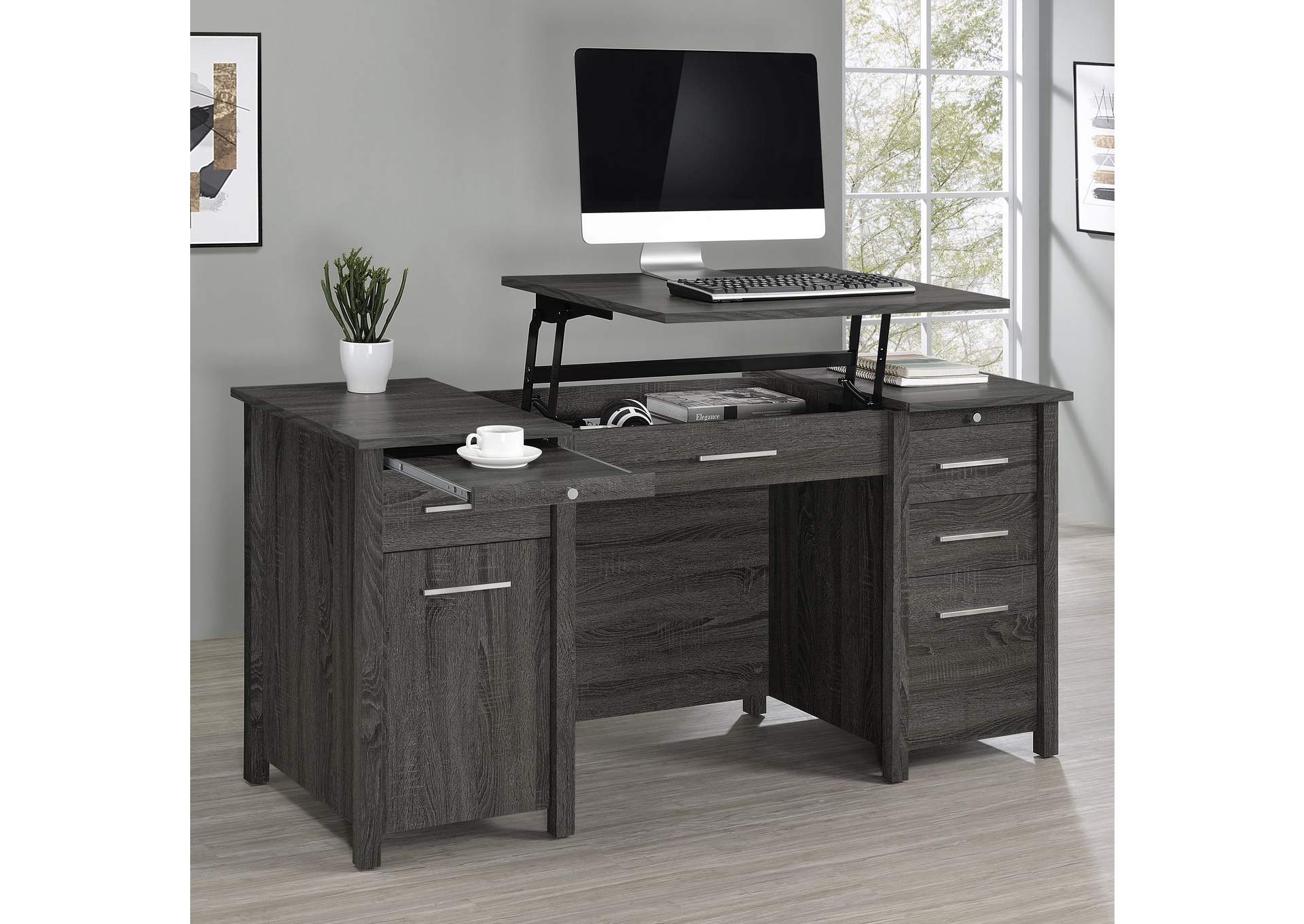 Dylan 4-drawer Lift Top Office Desk,Coaster Furniture