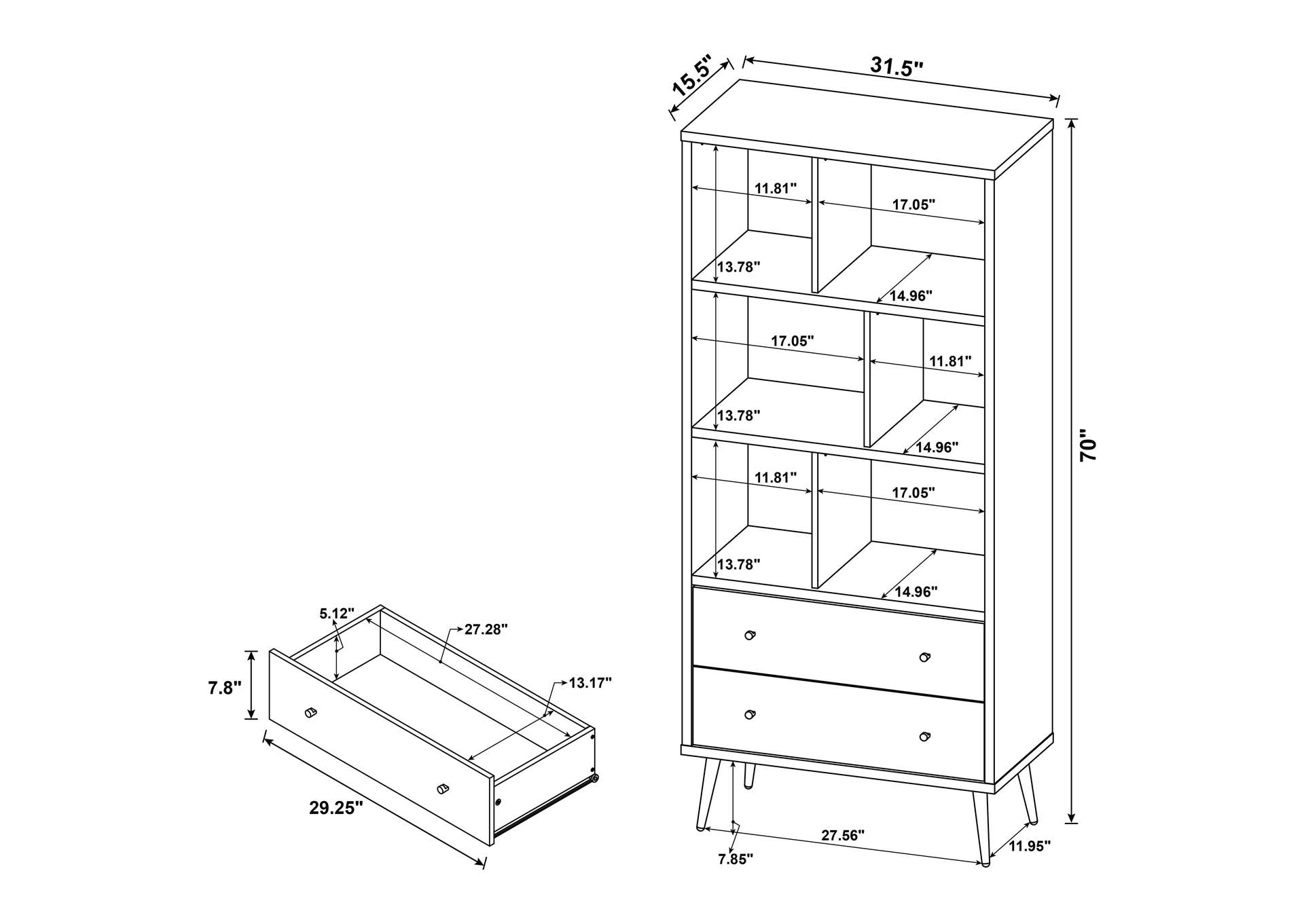 BOOKCASE,Coaster Furniture