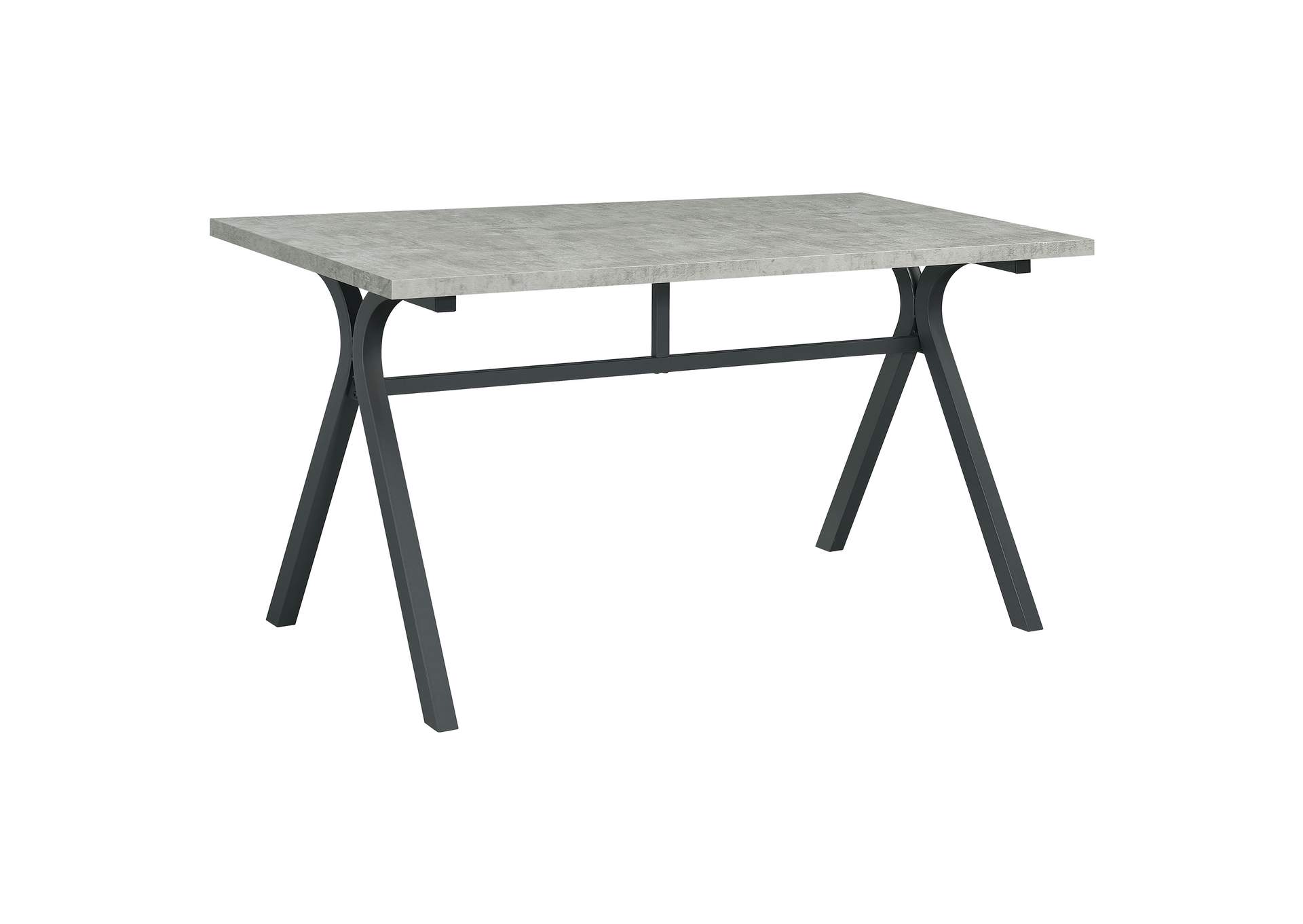 Tatum Rectangular Writing Desk Cement and Gunmetal,Coaster Furniture