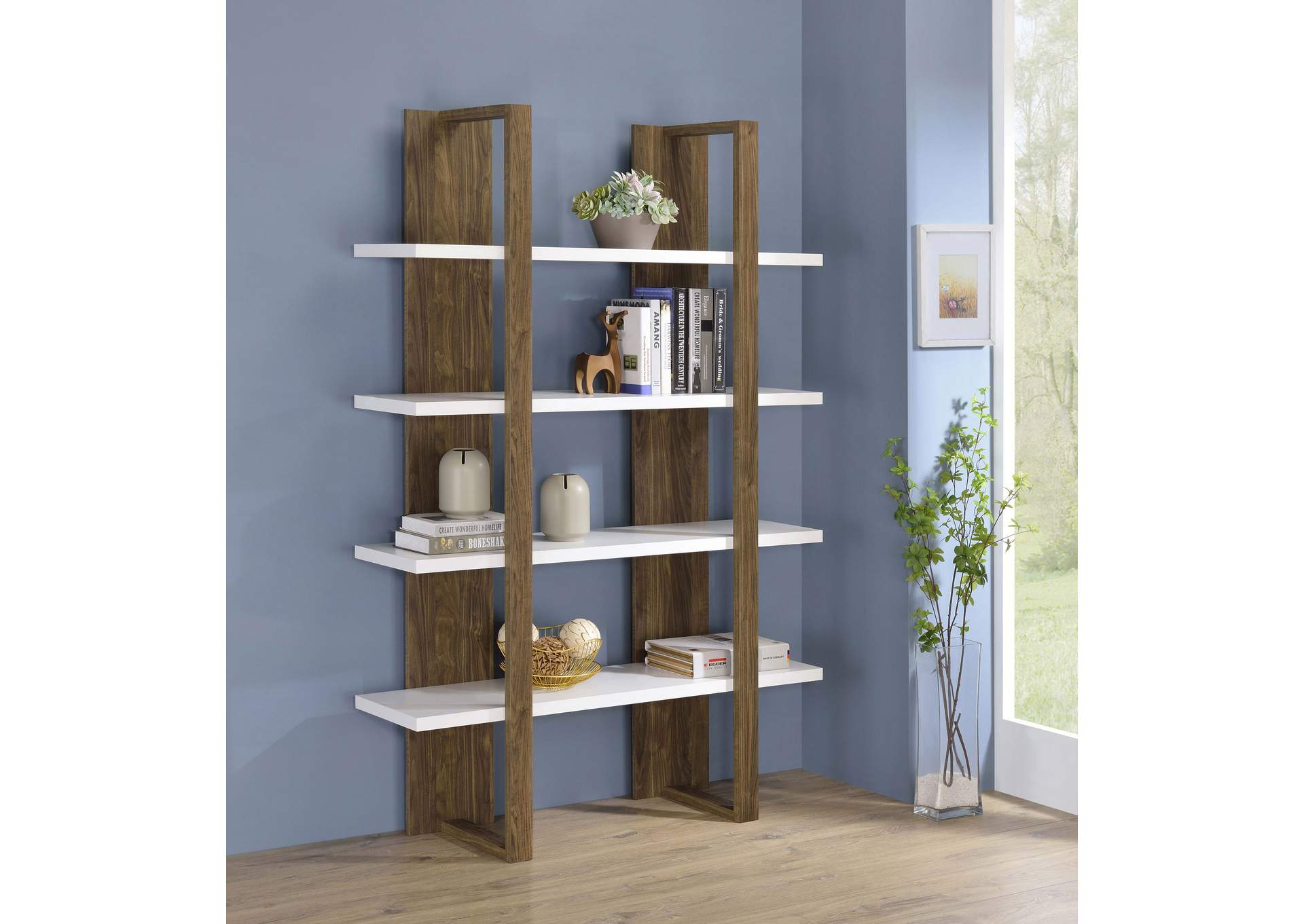 Danbrook Bookcase with 4 Full-length Shelves,Coaster Furniture