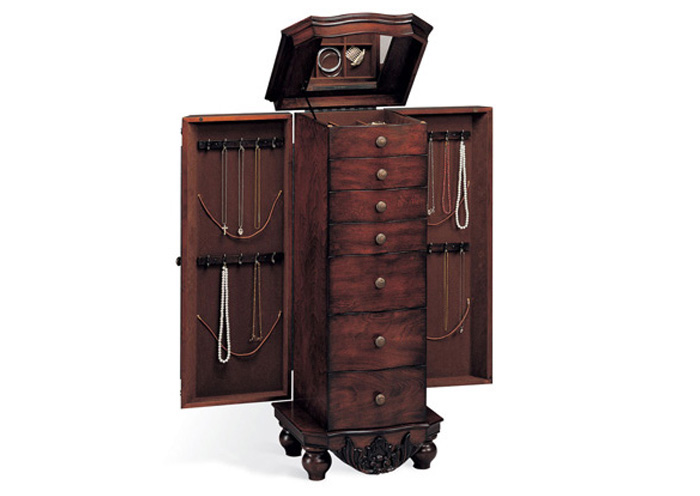 Cherry Jewelry Armoire,ABF Coaster Furniture