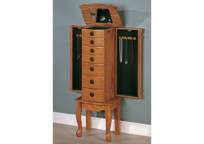 Oak Jewelry Armoire,ABF Coaster Furniture