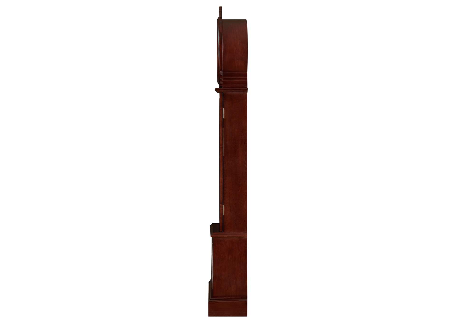 Narcissa Grandfather Clock with Chime Brown Red,Coaster Furniture