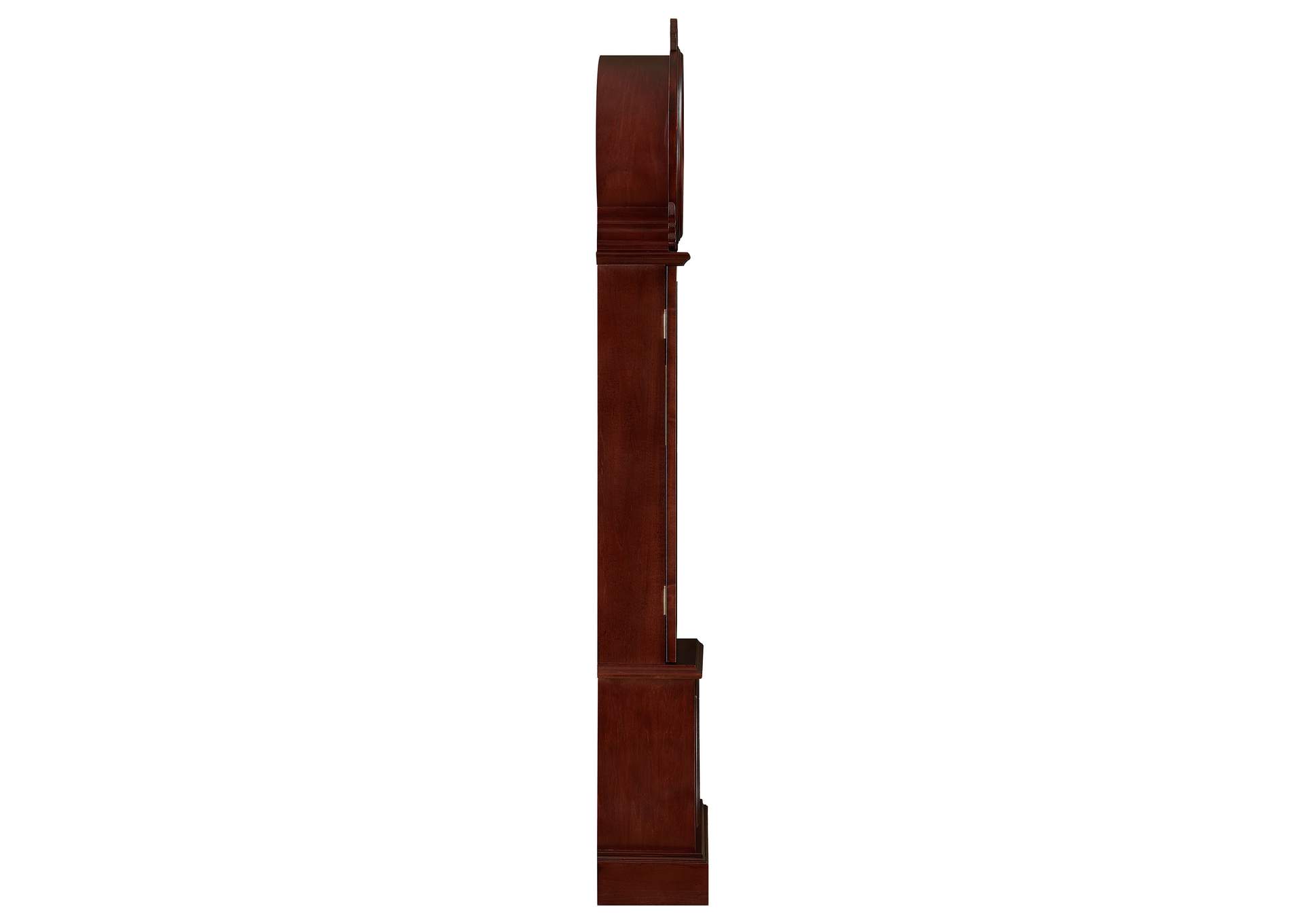 Narcissa Grandfather Clock with Chime Brown Red,Coaster Furniture