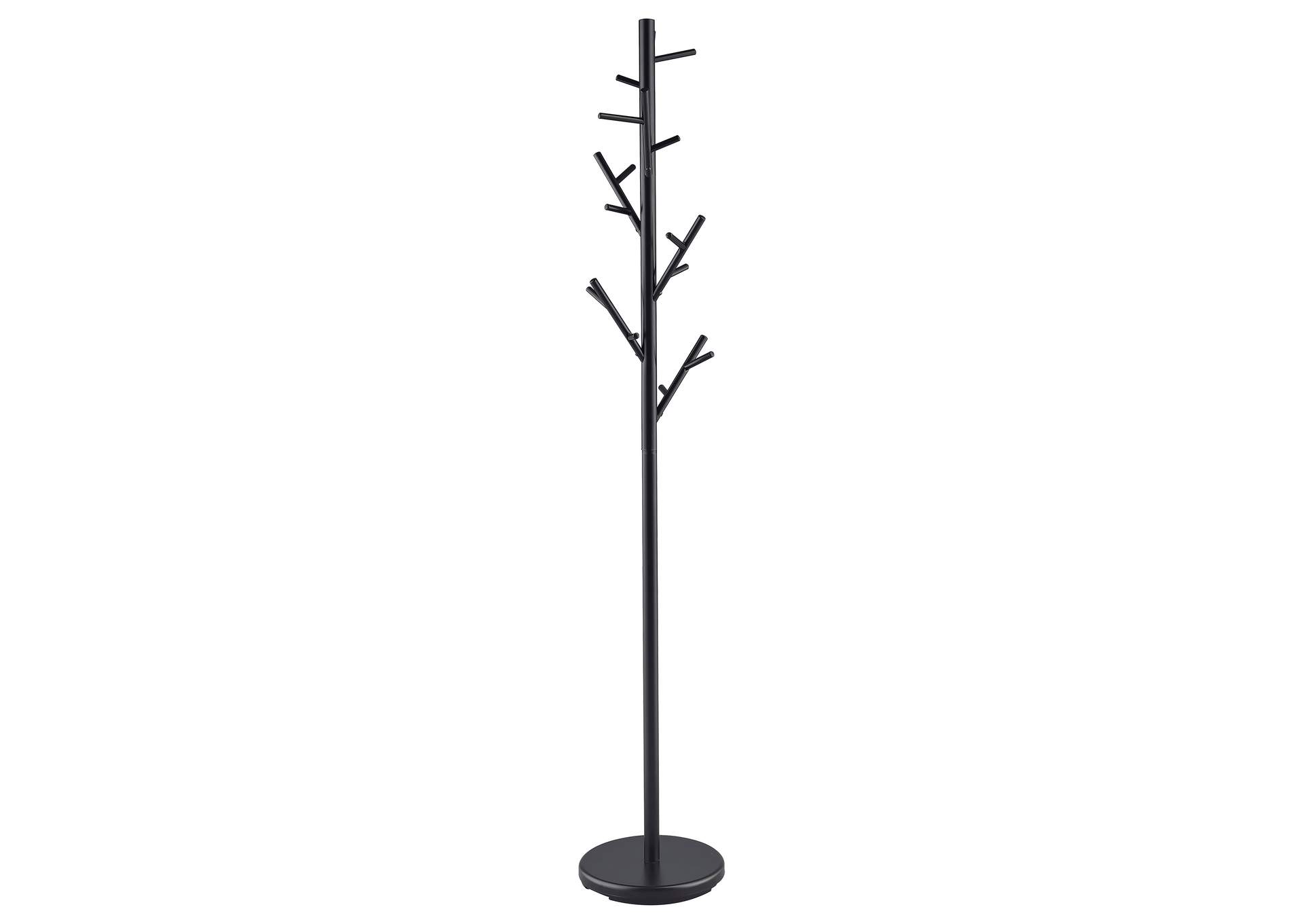 Clover 18-Hook Coat Rack Black,Coaster Furniture