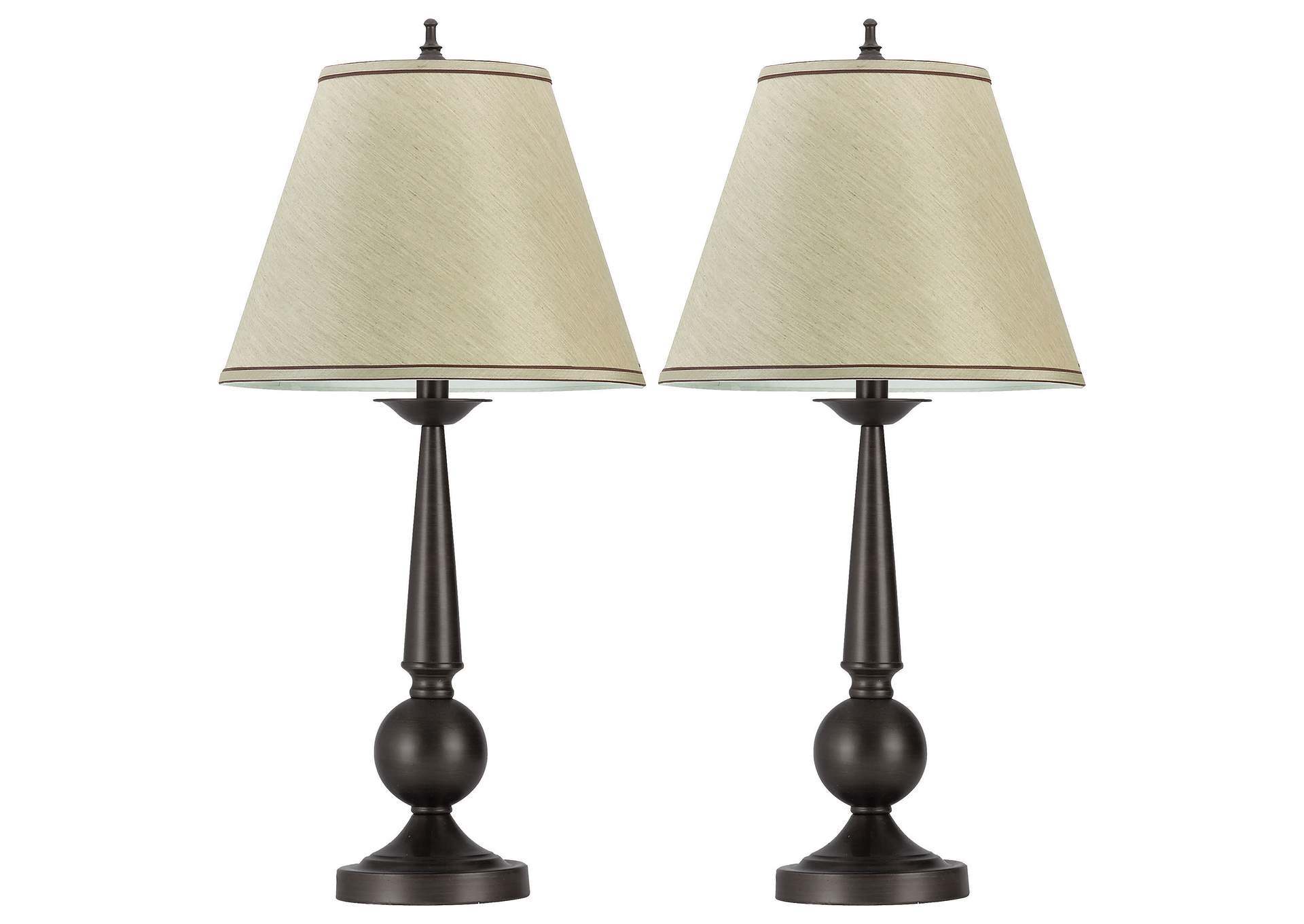 Ochanko Cone shade Table Lamps Bronze and Beige (Set of 2),Coaster Furniture