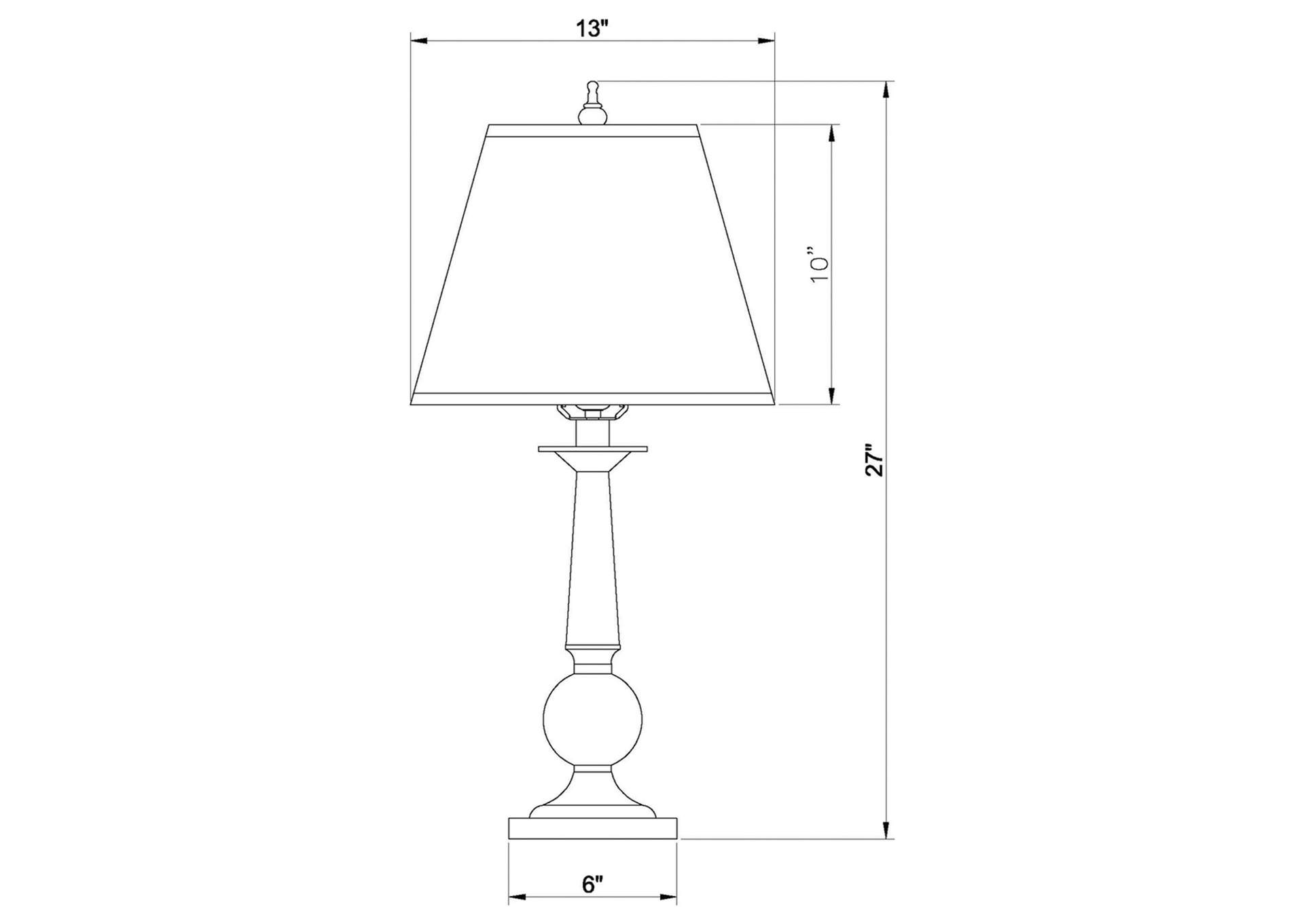 Ochanko Cone shade Table Lamps Bronze and Beige (Set of 2),Coaster Furniture