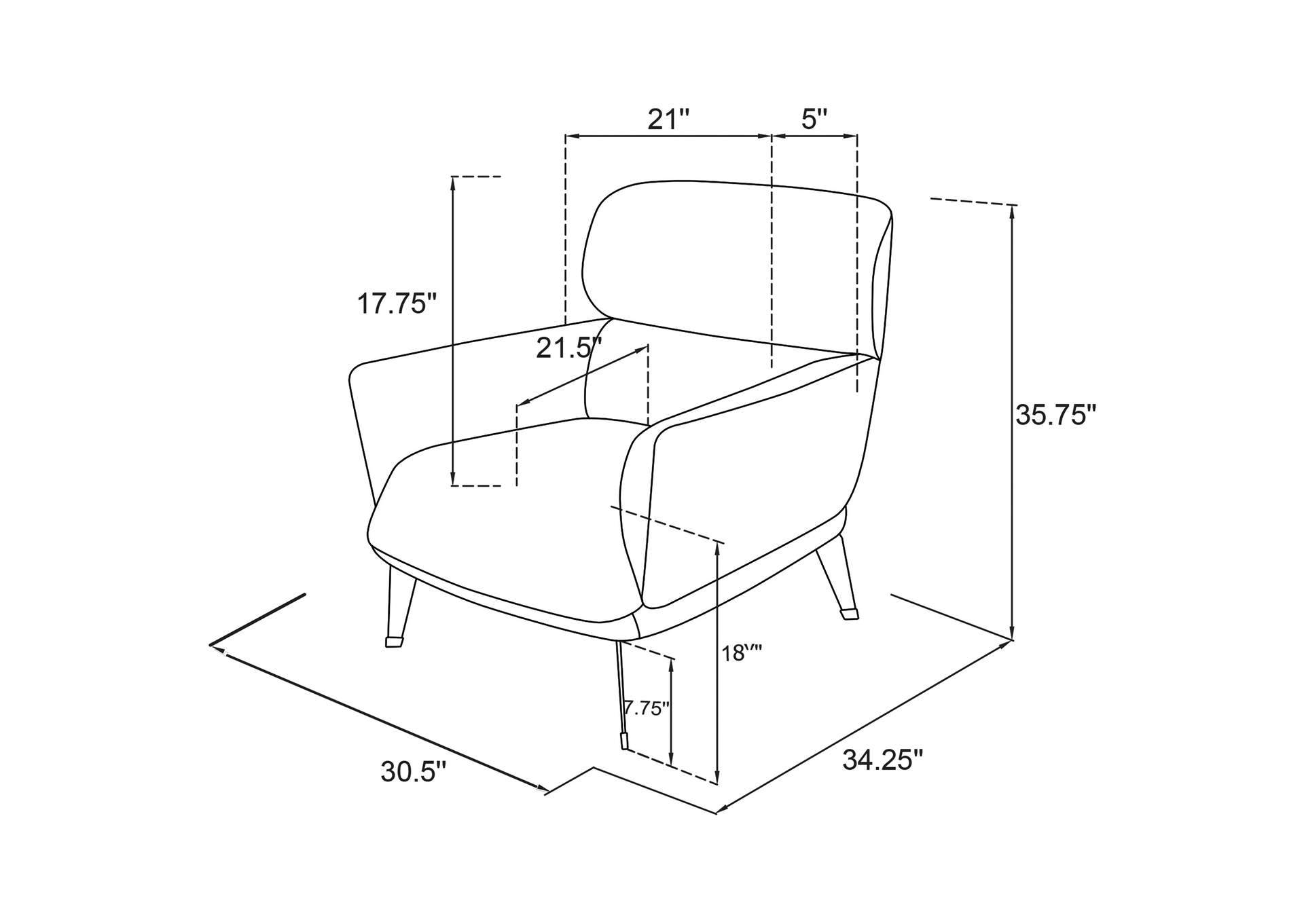 ACCENT CHAIR,Coaster Furniture