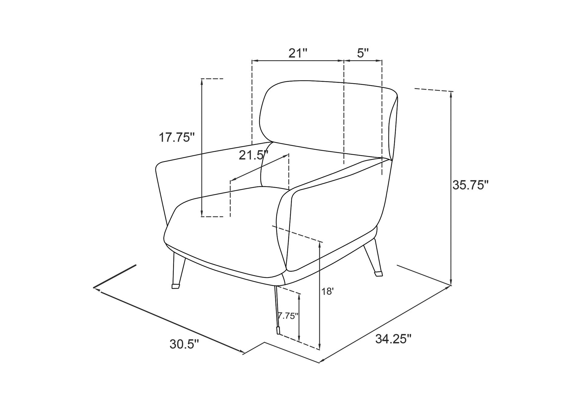 ACCENT CHAIR,Coaster Furniture