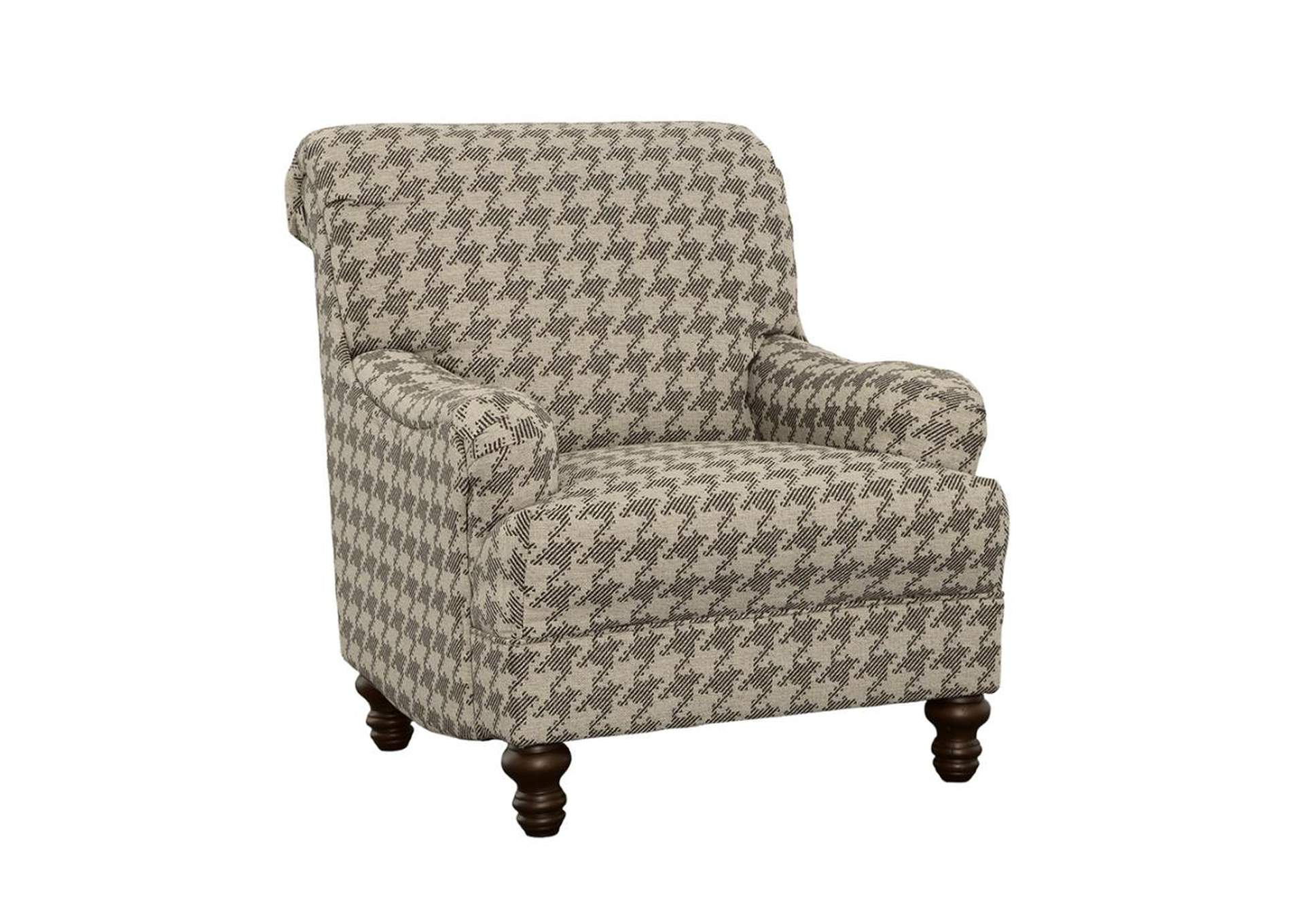 Glenn Upholstered Accent Chair Grey,Coaster Furniture
