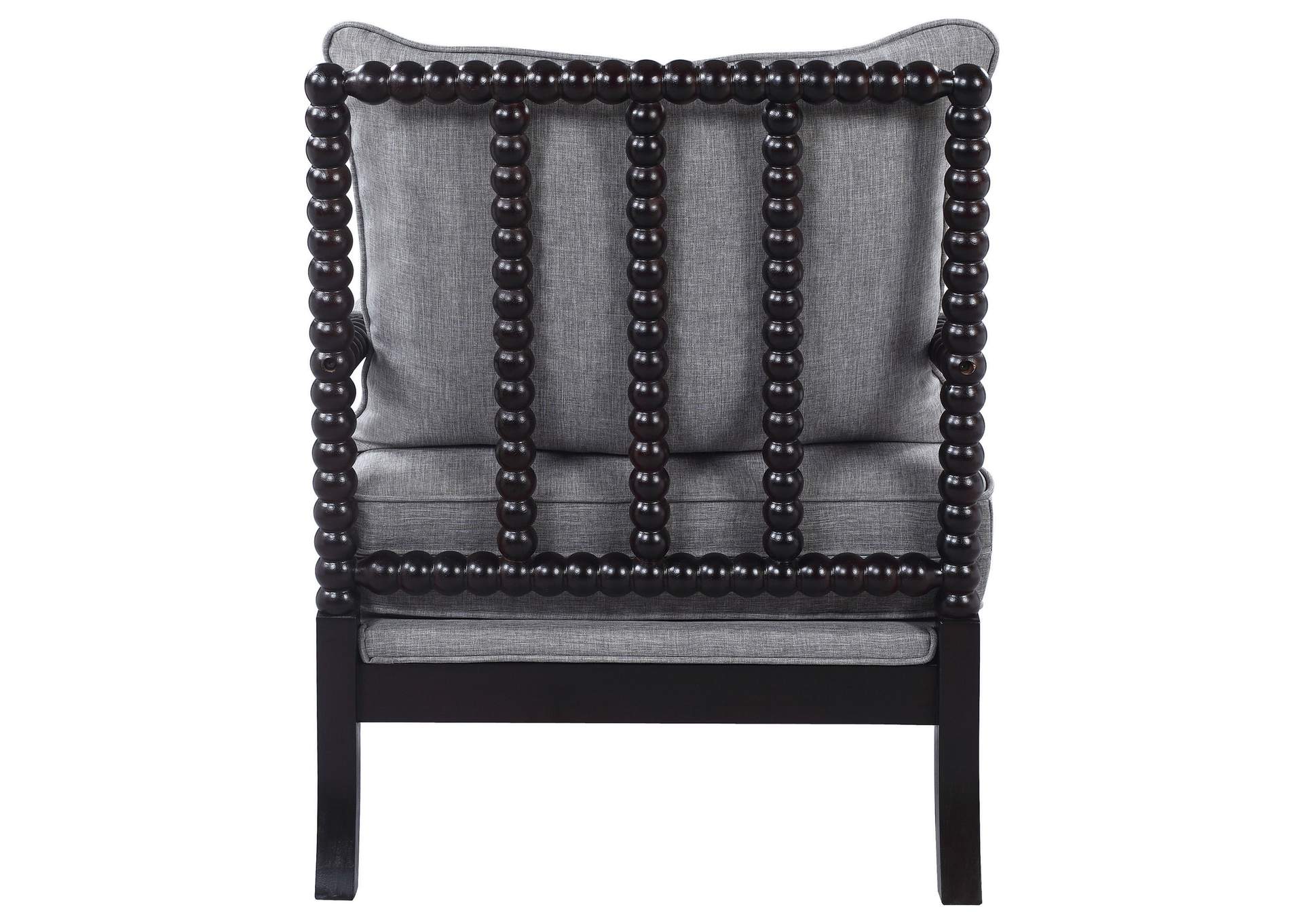 Blanchett Cushion Back Accent Chair Grey and Black,Coaster Furniture