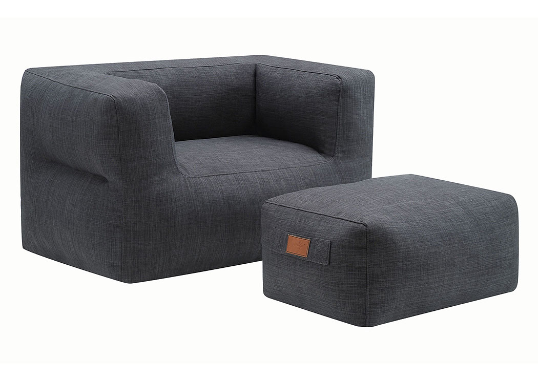 Gray Chair And Ottoman,ABF Coaster Furniture