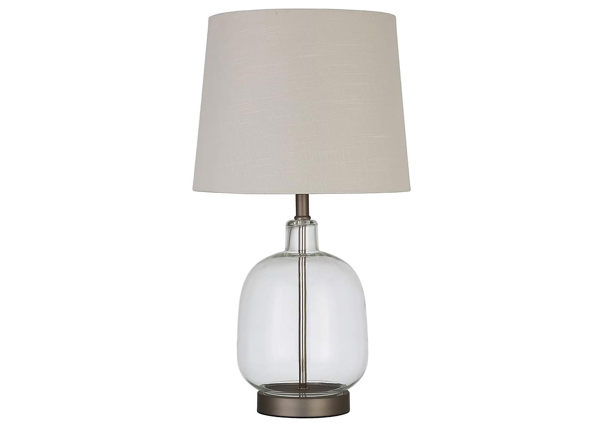 Costner Empire Table Lamp Beige and Clear,Coaster Furniture