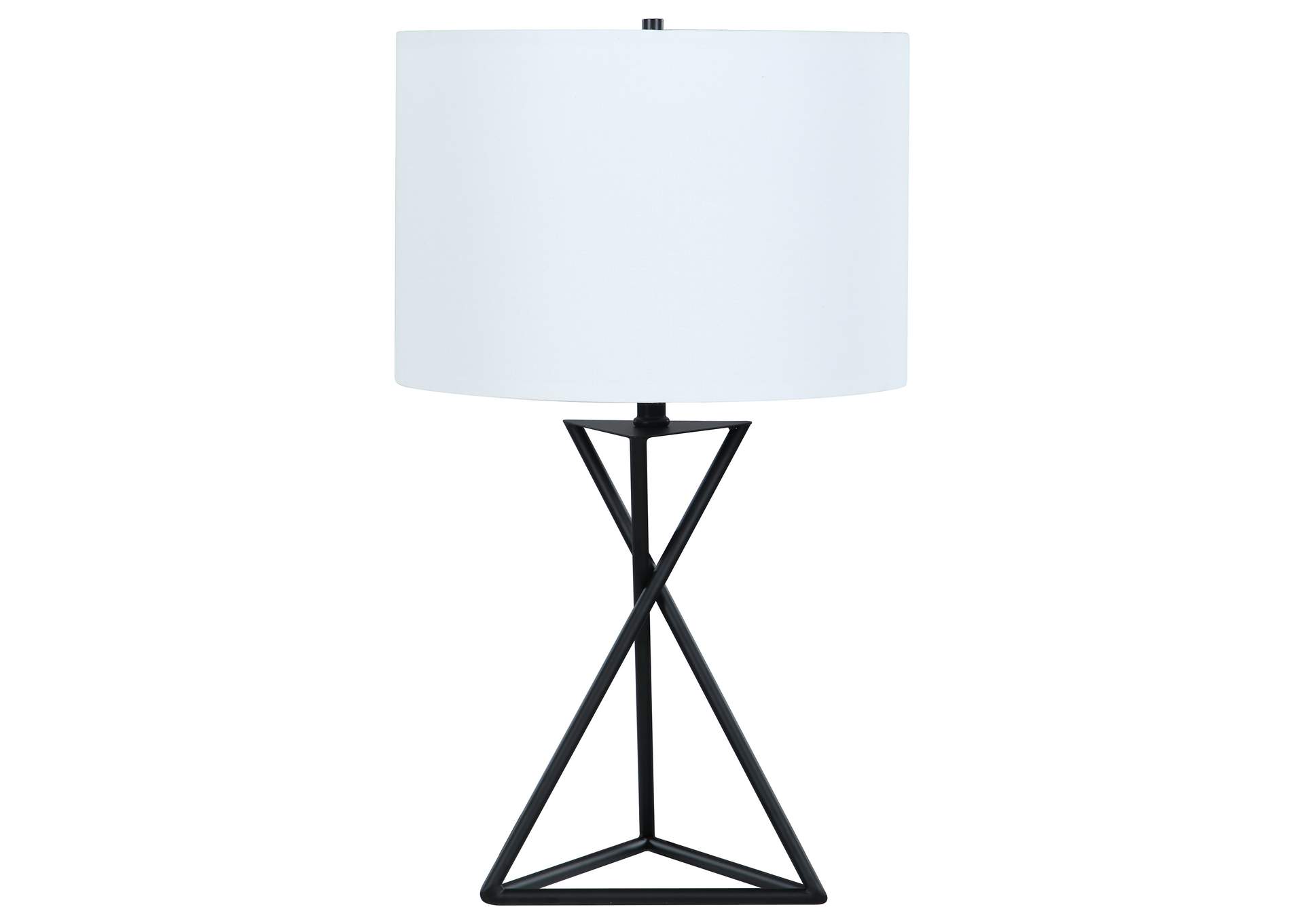 Mirio Drum Table Lamp White and Black,Coaster Furniture