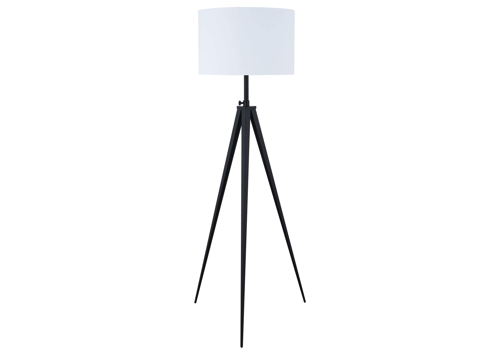 Harrington Tripod Legs Floor Lamp White and Black,Coaster Furniture