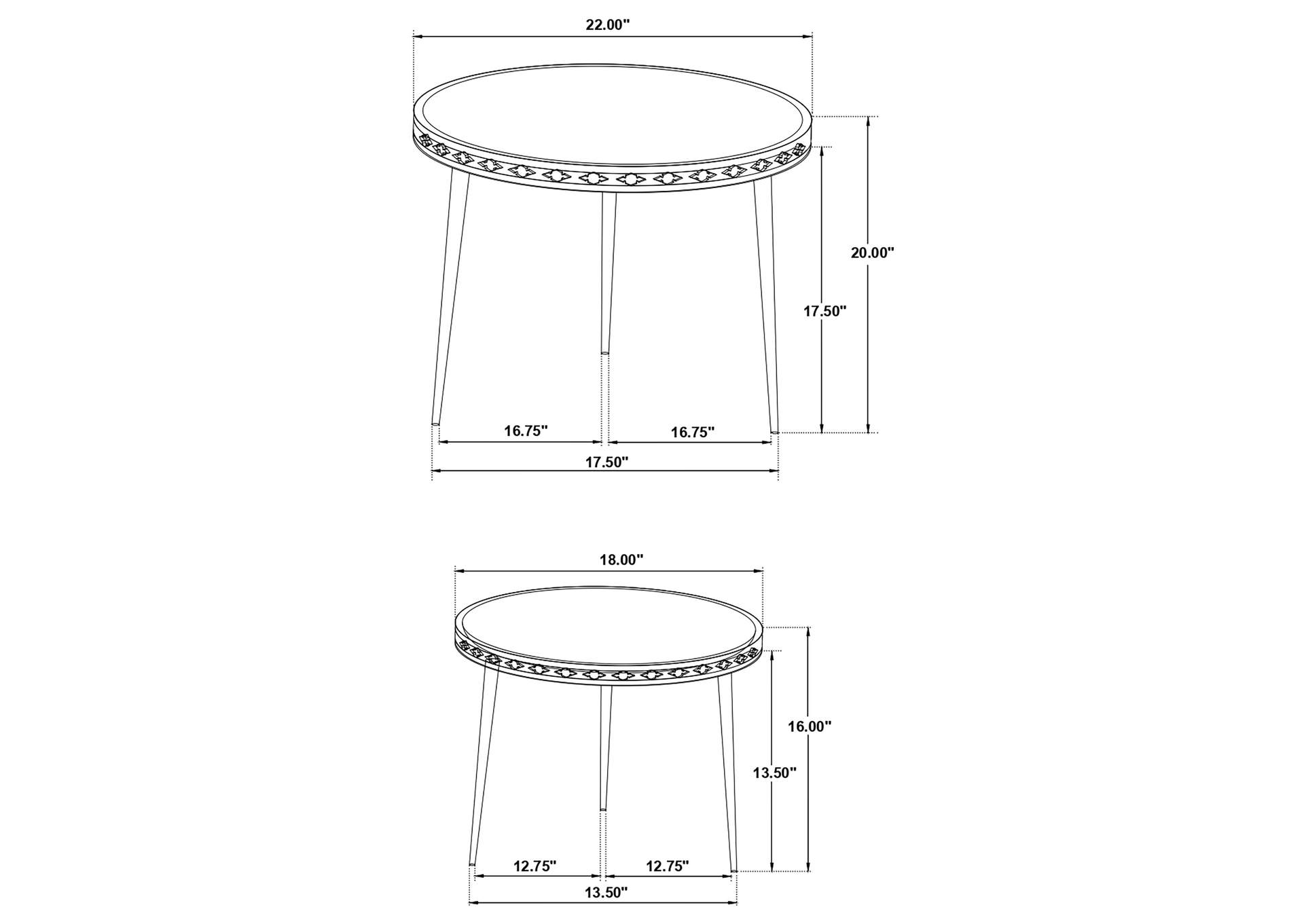 NESTING TABLE,Coaster Furniture