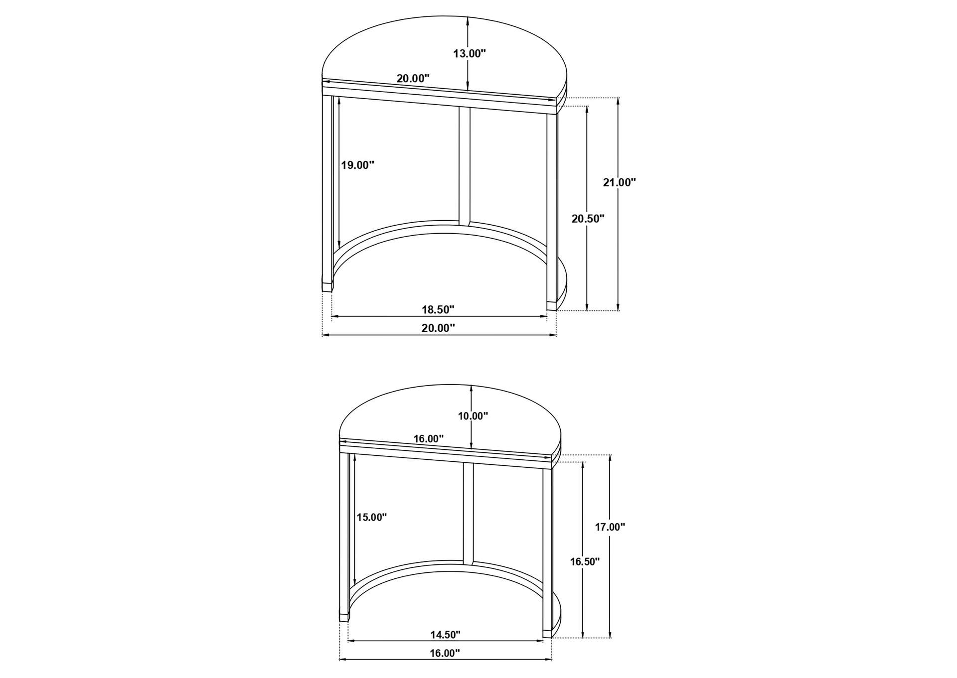 NESTING TABLE,Coaster Furniture